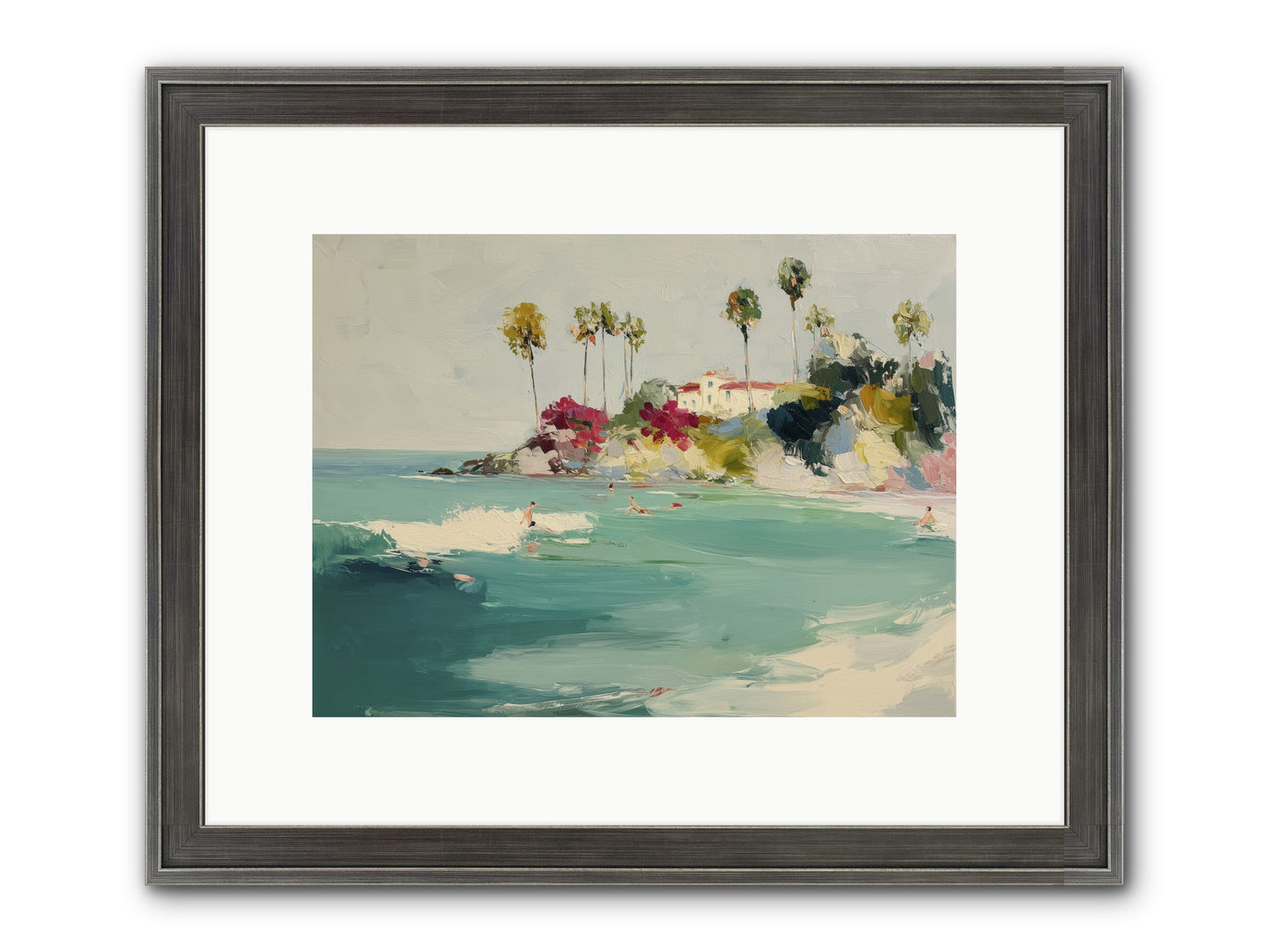 Seaside Souls Framed Print - Slimwoods Black/Silver 12x9