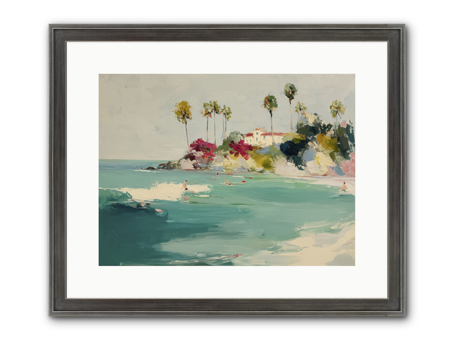 Seaside Souls Framed Print - Slimwoods Black/Silver 16x12