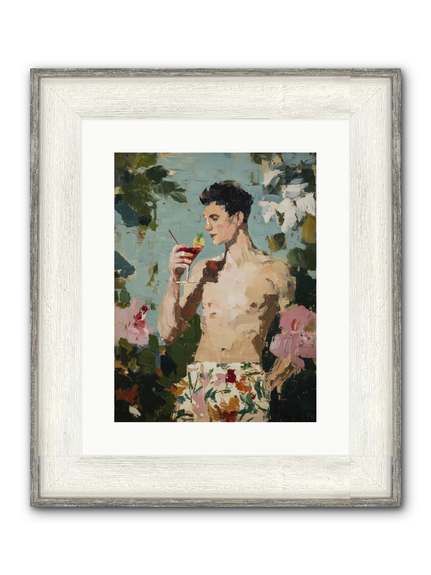 Seaside Spirit Quest Framed Print - Driftwood White 12x16