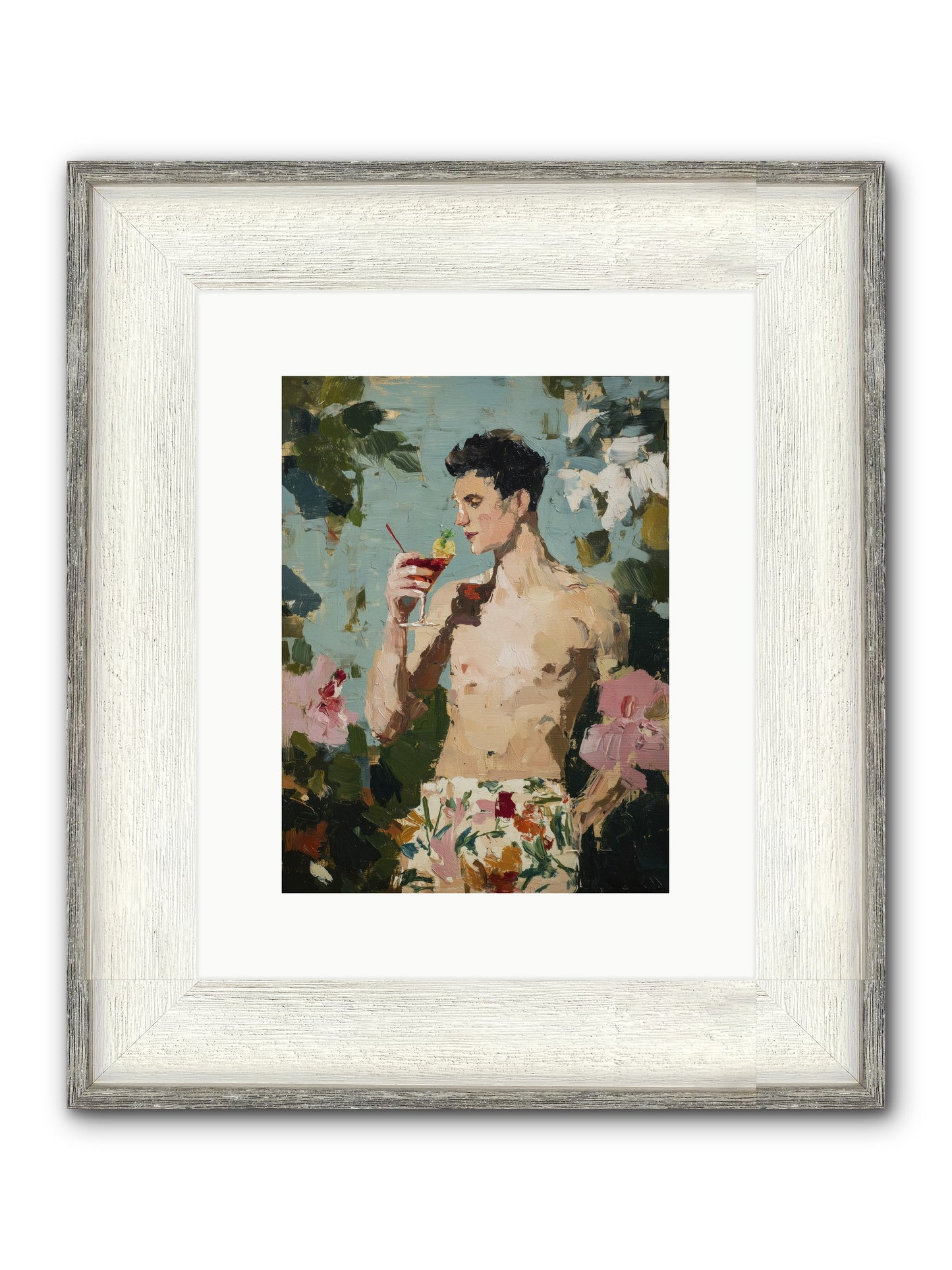 Seaside Spirit Quest Framed Print - Driftwood White 9x12