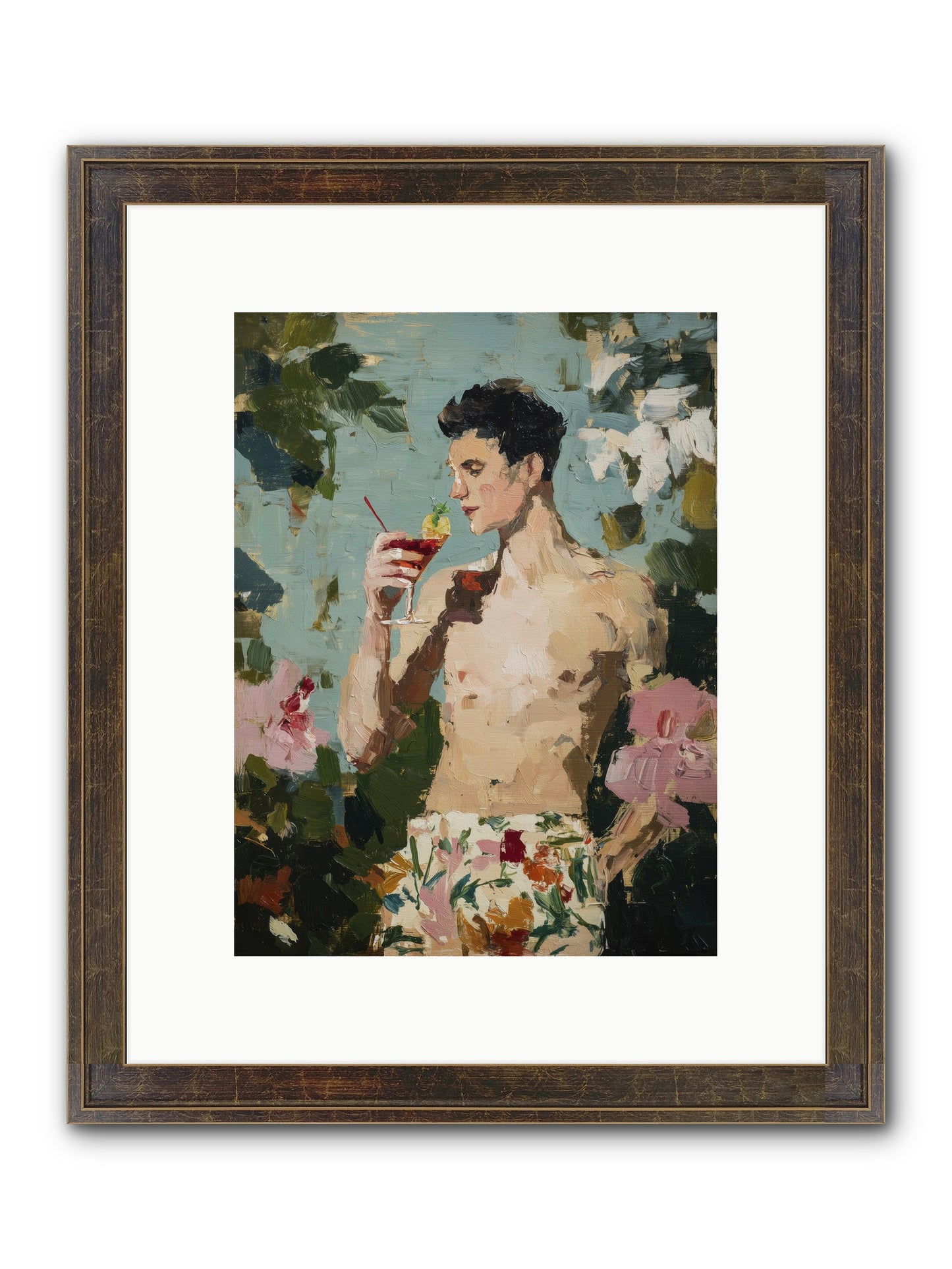 Seaside Spirit Quest Framed Print - Slimwoods Black/Gold 9x12