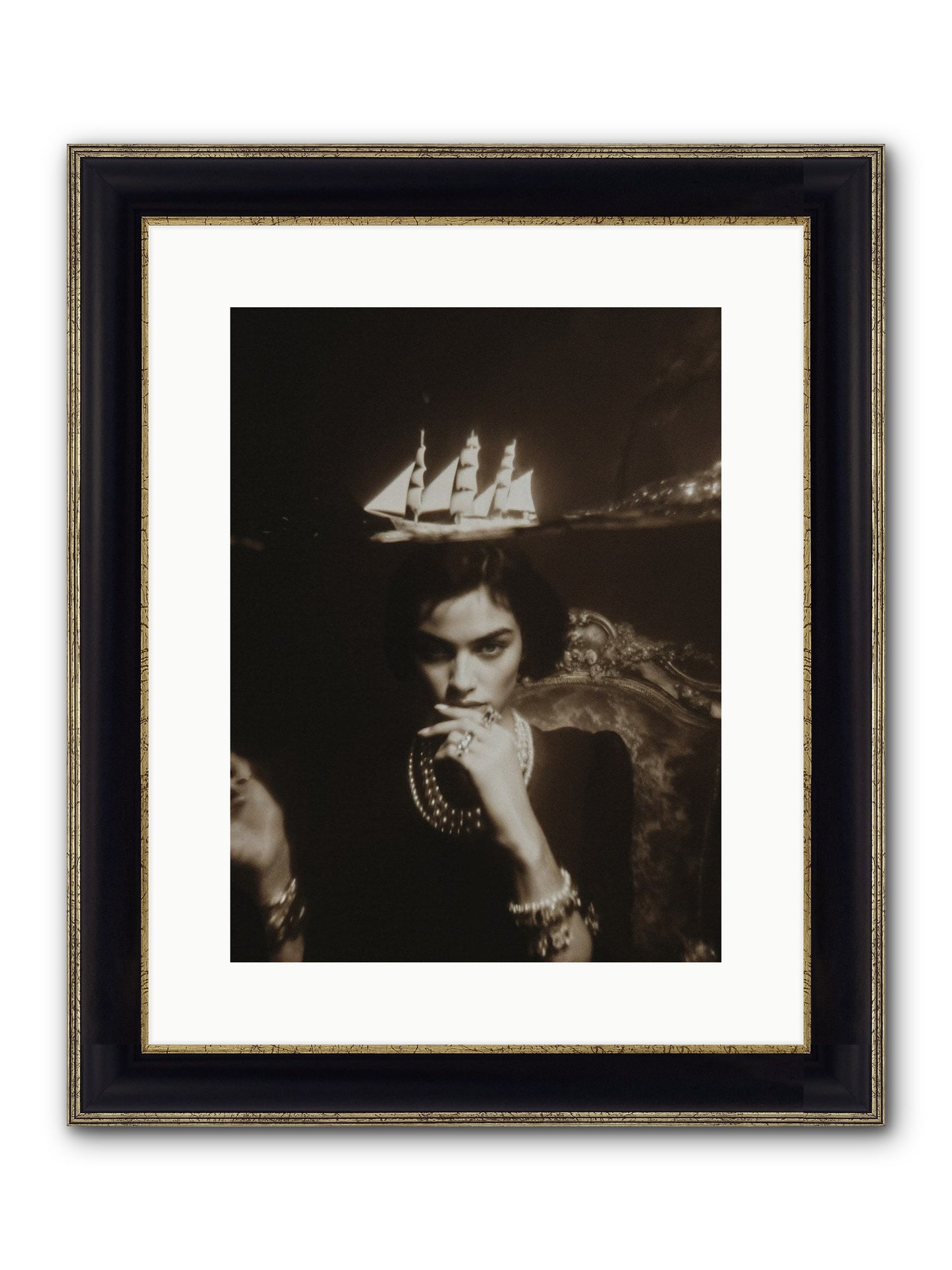 Season of Yes Framed Print - Black & Gold 12x16