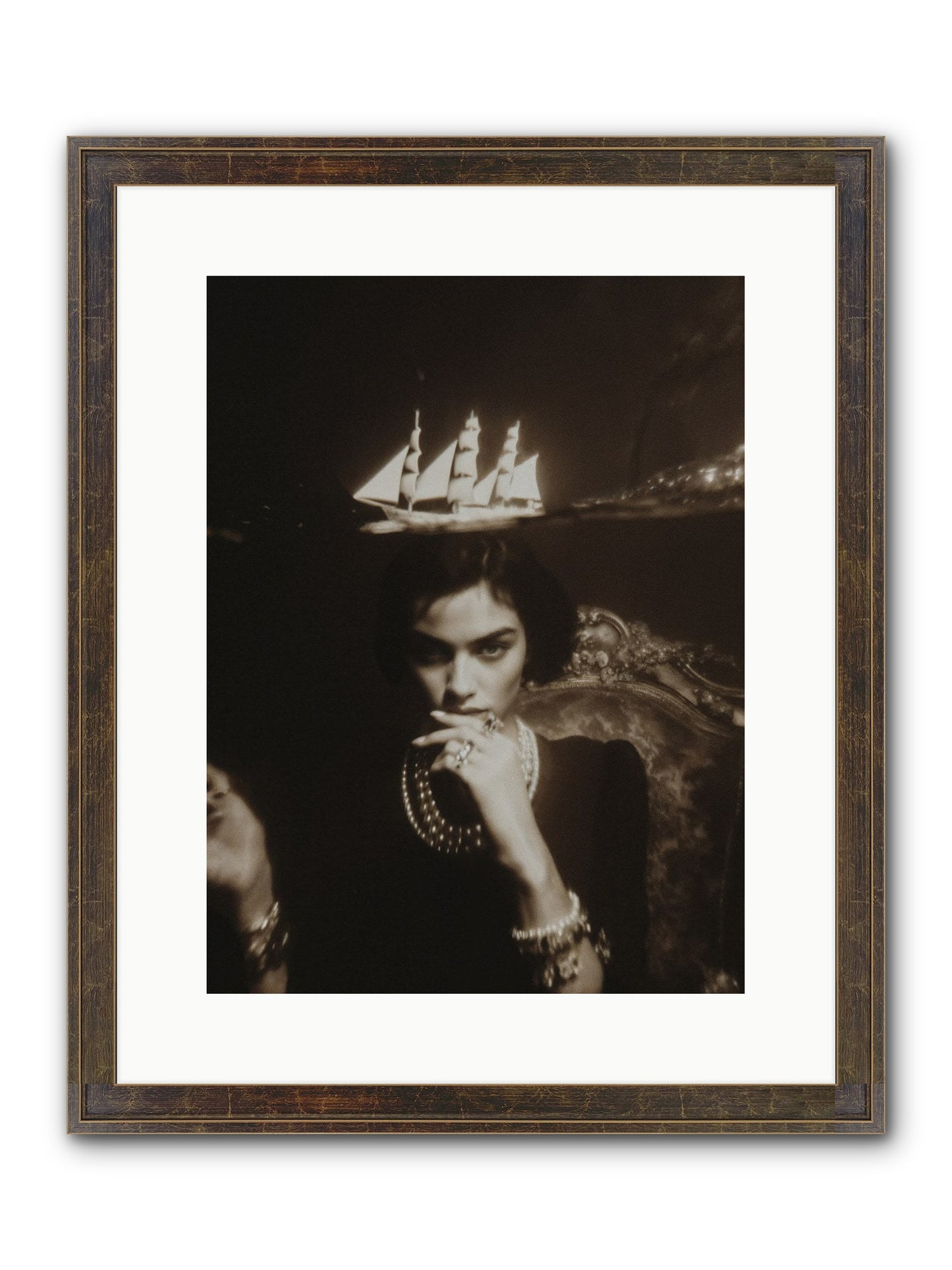 Season of Yes Framed Print - Slimwoods Black/Gold 12x16
