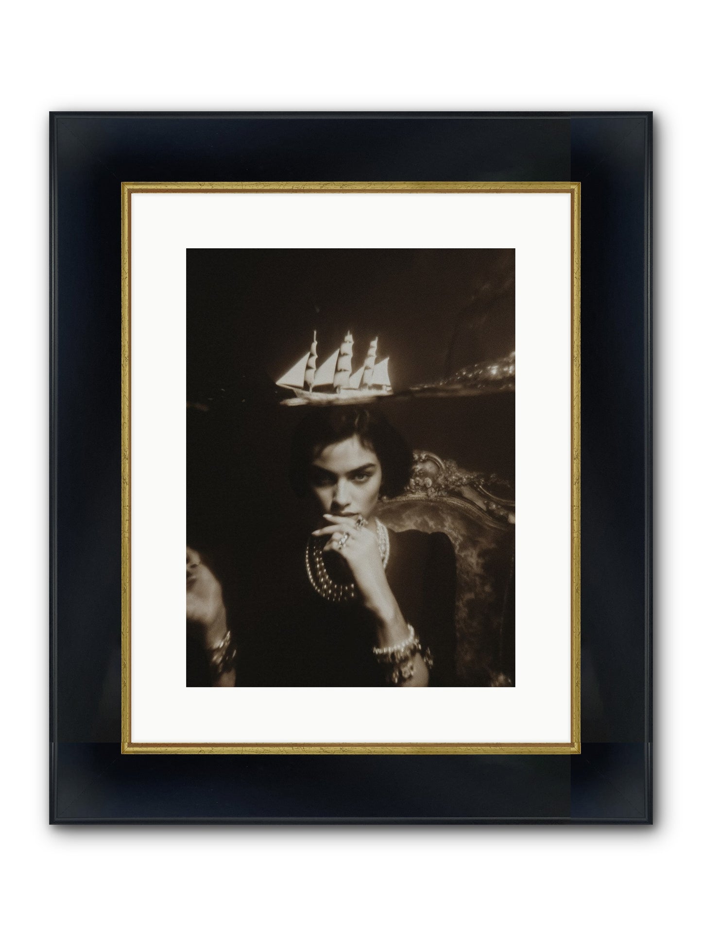Season of Yes Framed Print - Wide Black w/Gold 12x16