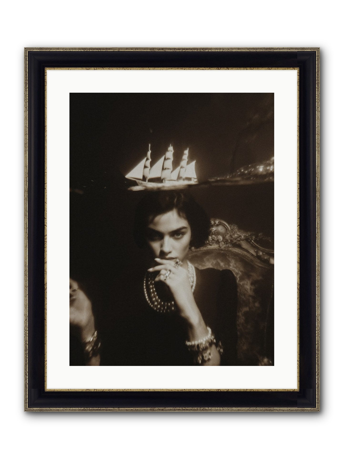 Season of Yes Framed Print - Black & Gold 18x24
