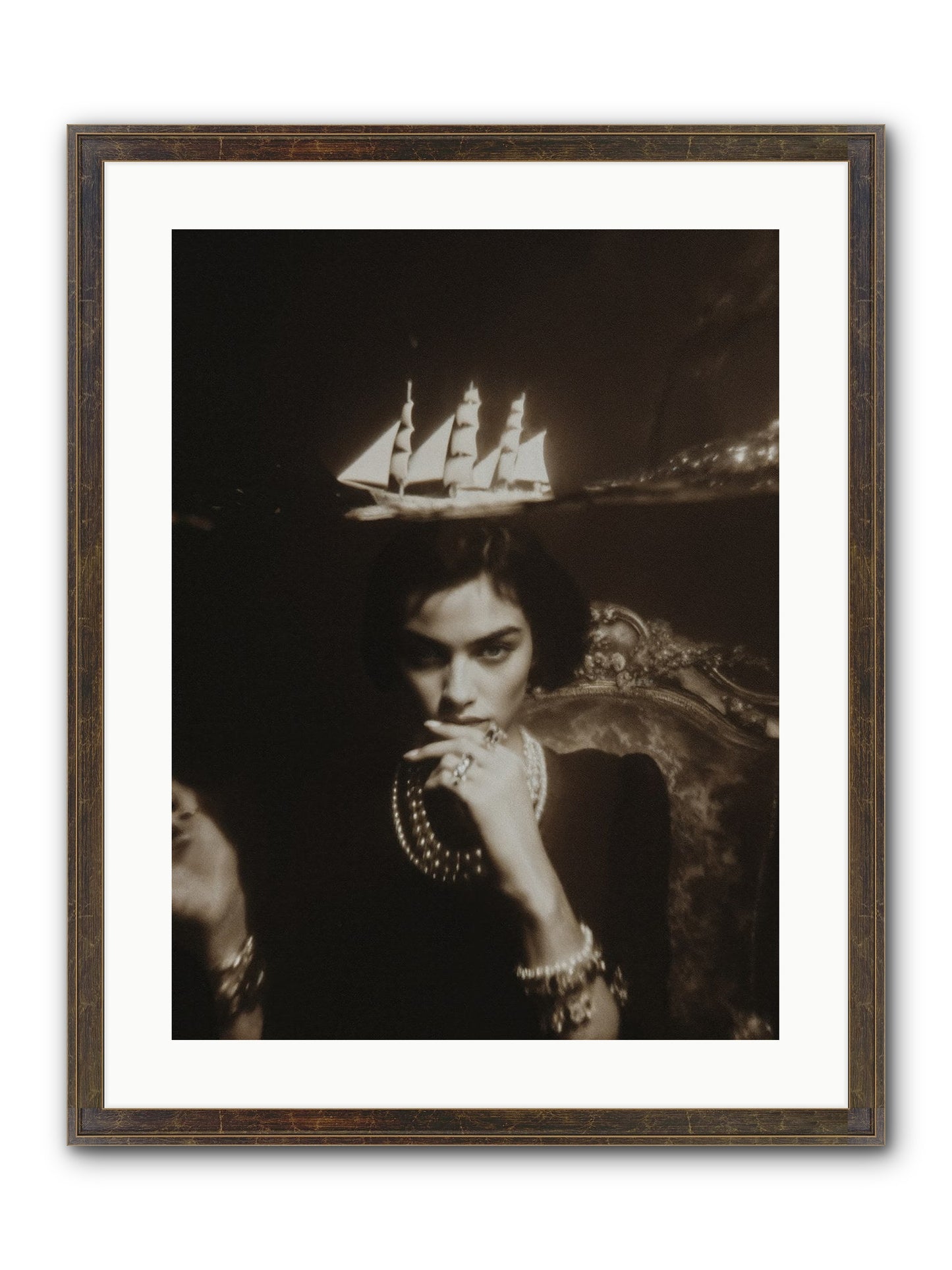 Season of Yes Framed Print - Slimwoods Black/Gold 18x24