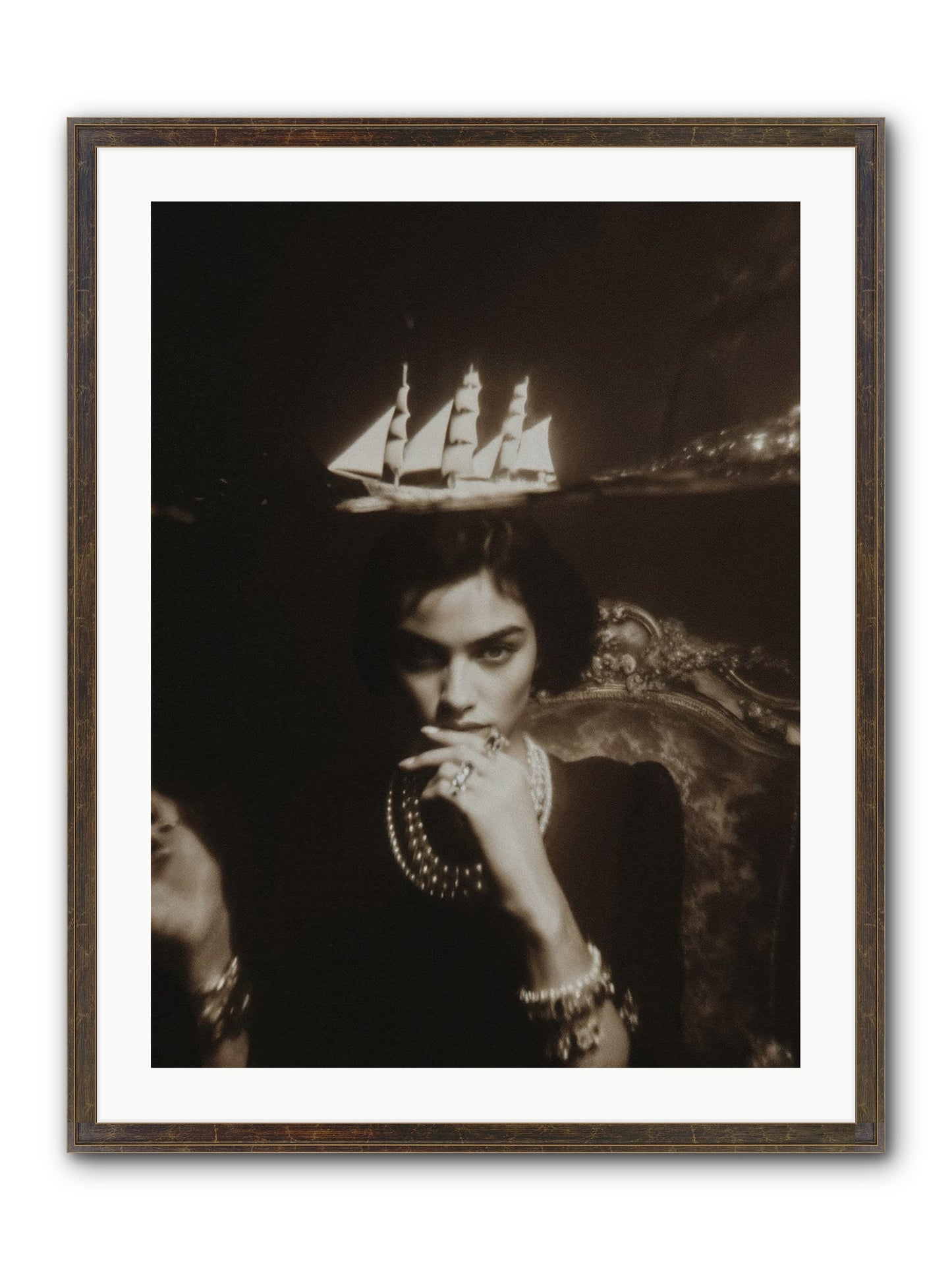 Season of Yes Framed Print - Slimwoods Black/Gold 24x32