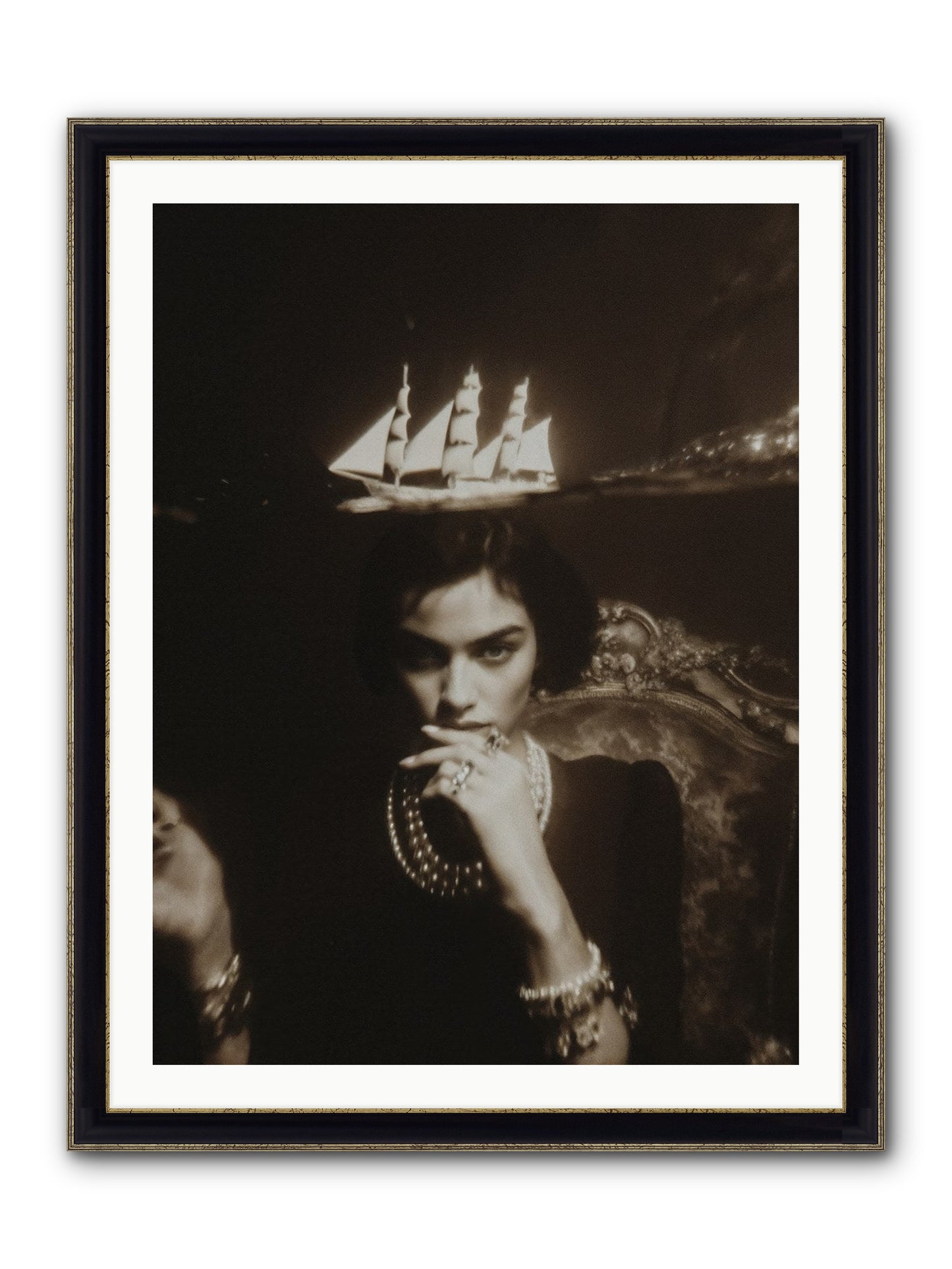 Season of Yes Framed Print - Black & Gold 30x40