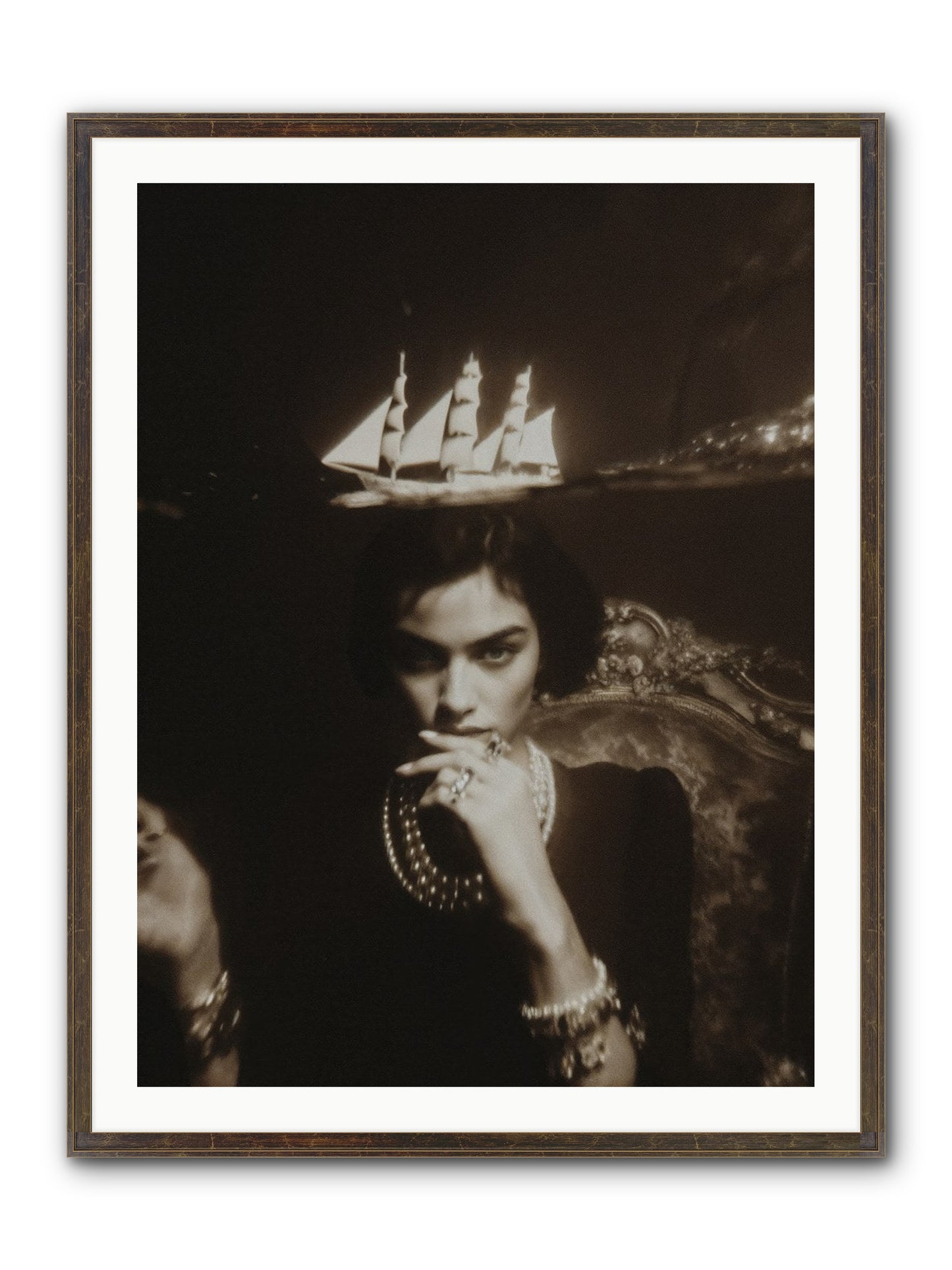 Season of Yes Framed Print - Slimwoods Black/Gold 30x40