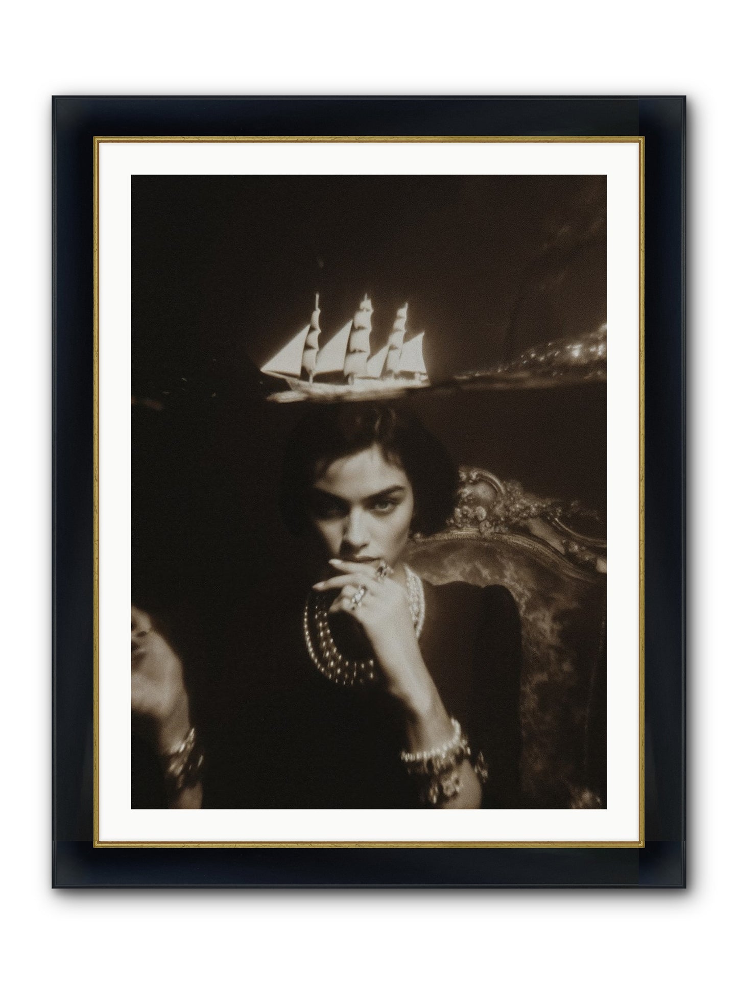 Season of Yes Framed Print - Wide Black w/Gold 30x40
