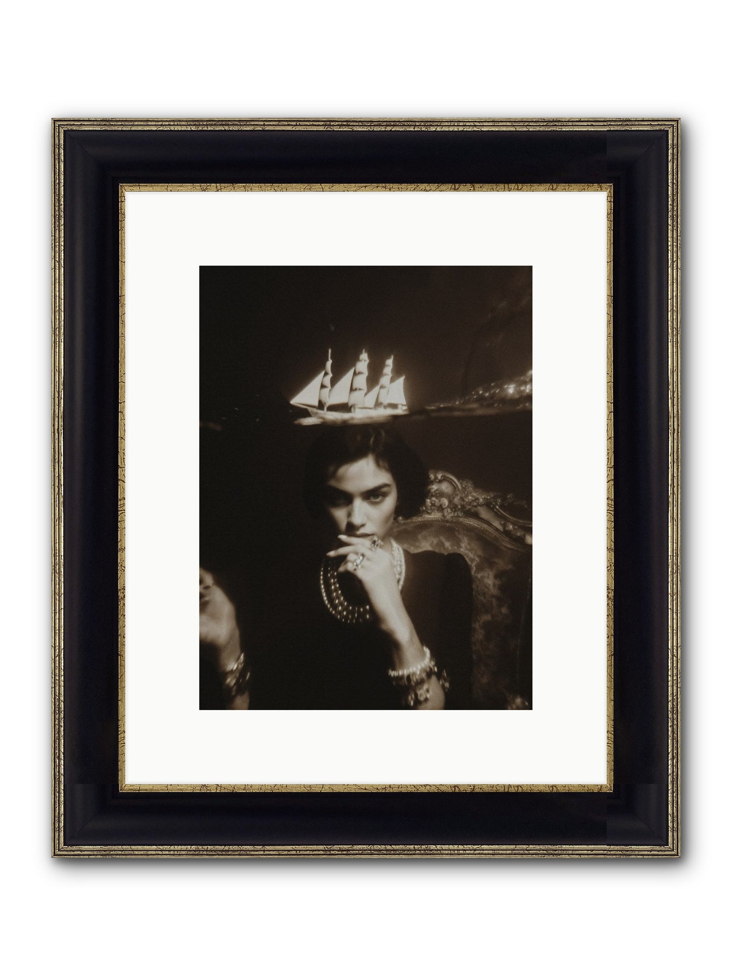 Season of Yes Framed Print - Black & Gold 9x12