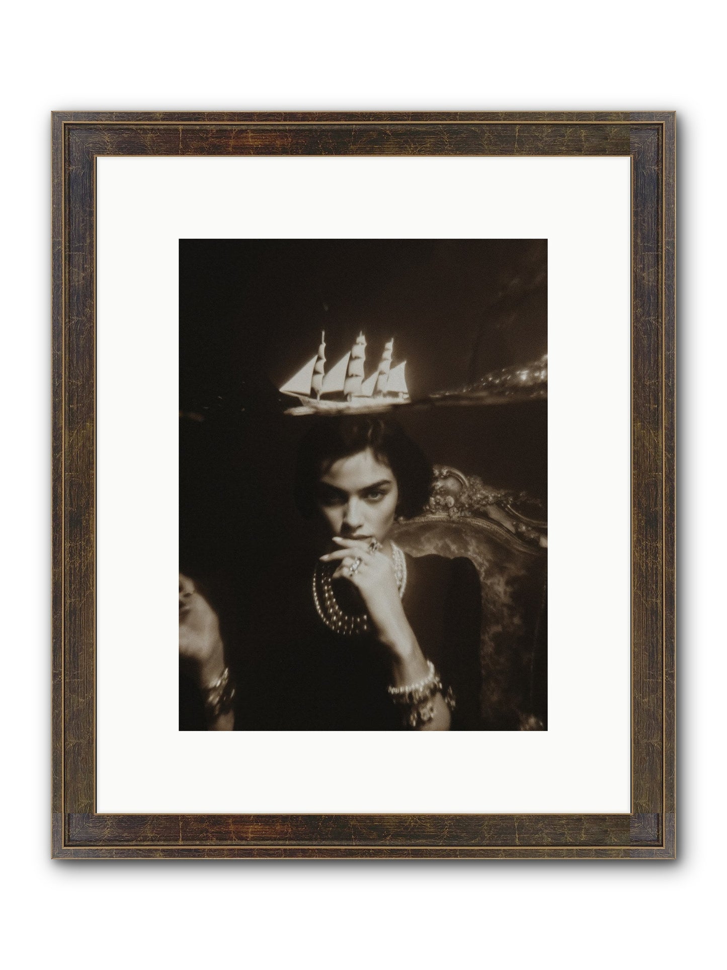 Season of Yes Framed Print - Slimwoods Black/Gold 9x12