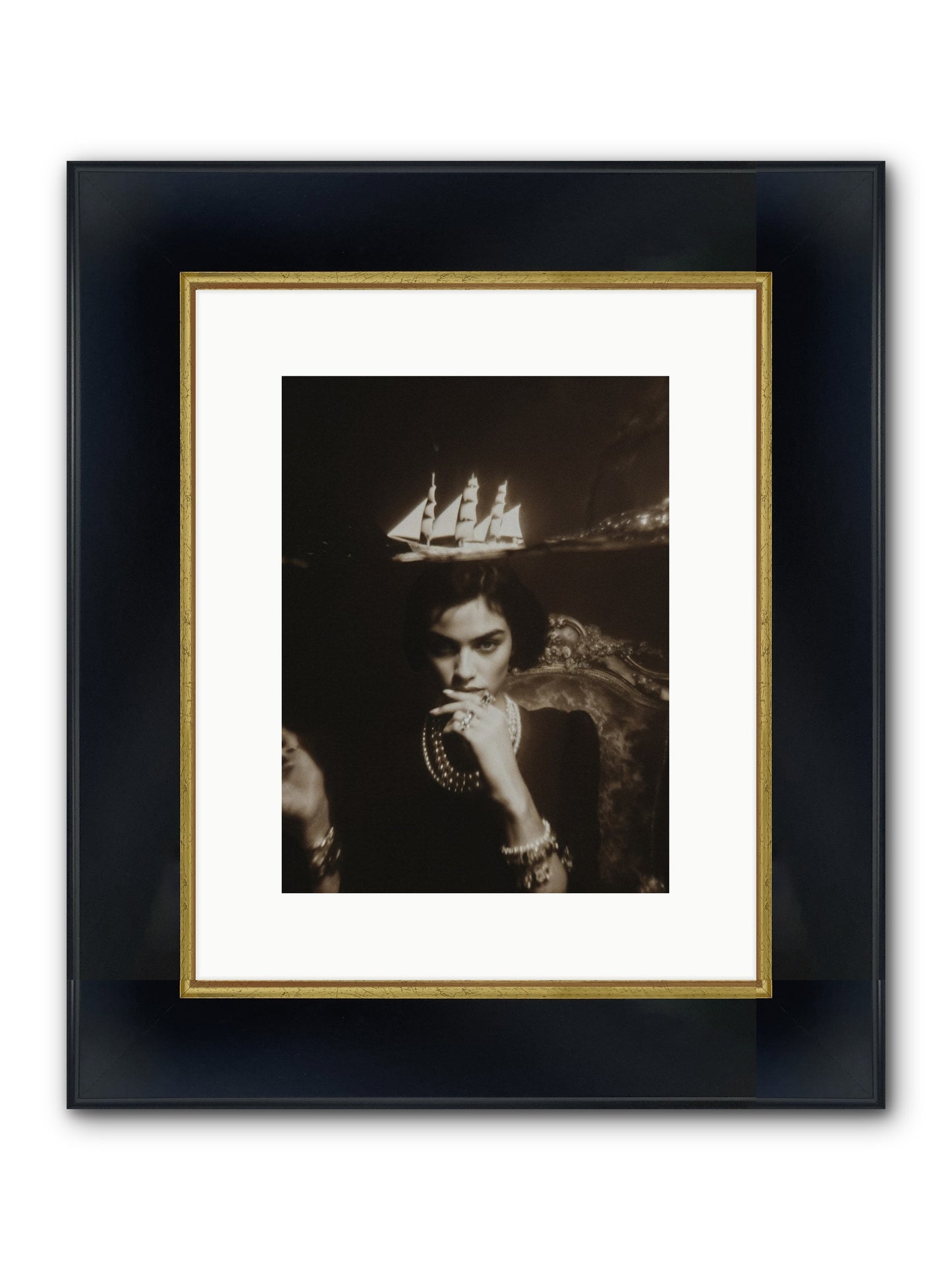 Season of Yes Framed Print - Wide Black w/Gold 9x12