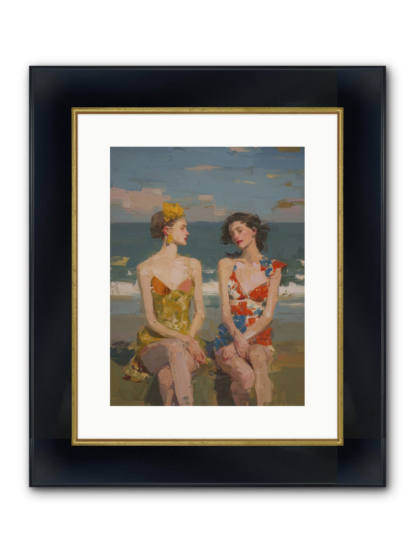 Seasons Of Gold Framed Print - Wide Black w/Gold 12x16