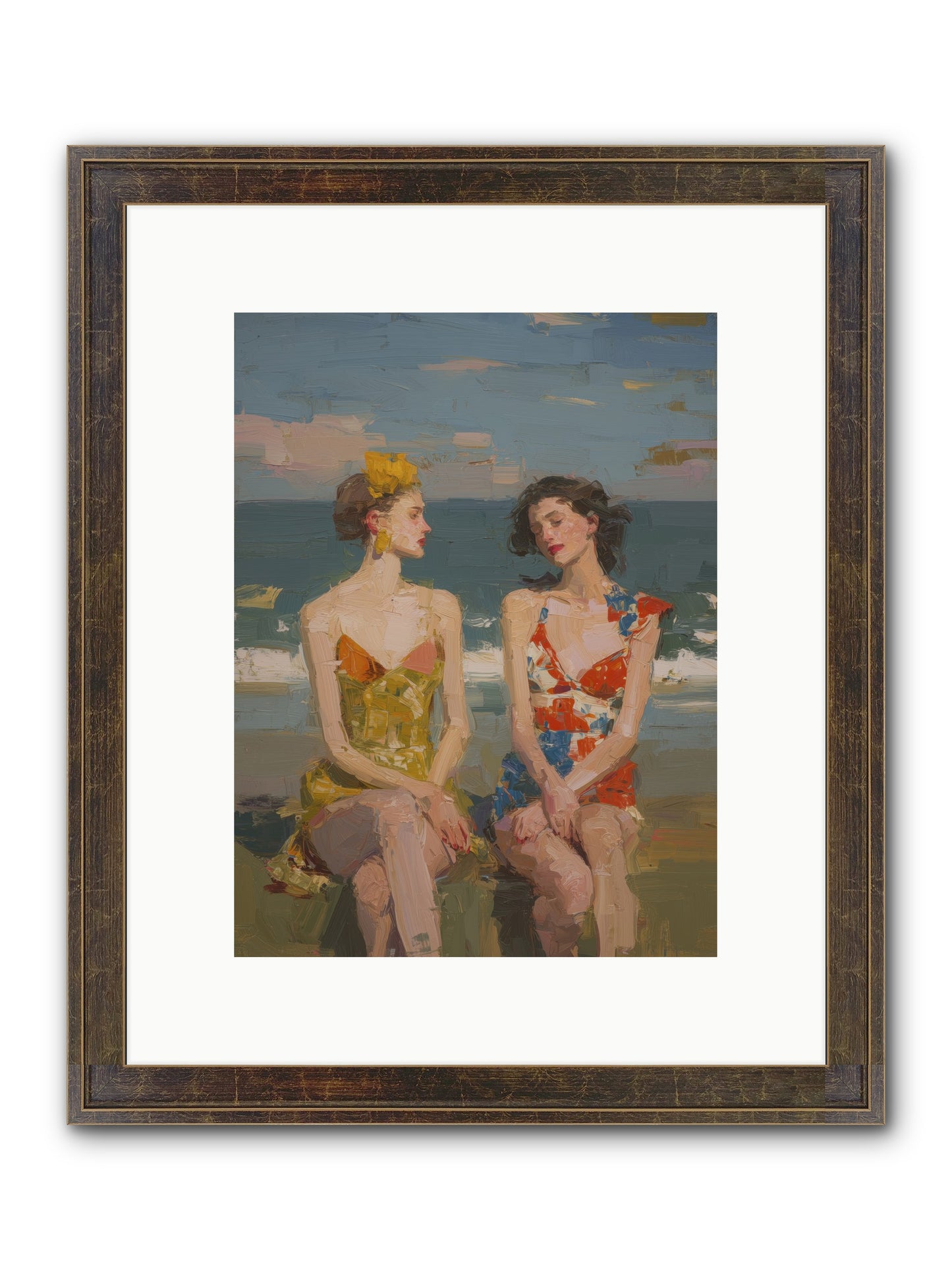 Seasons Of Gold Framed Print - Slimwoods Black/Gold 9x12