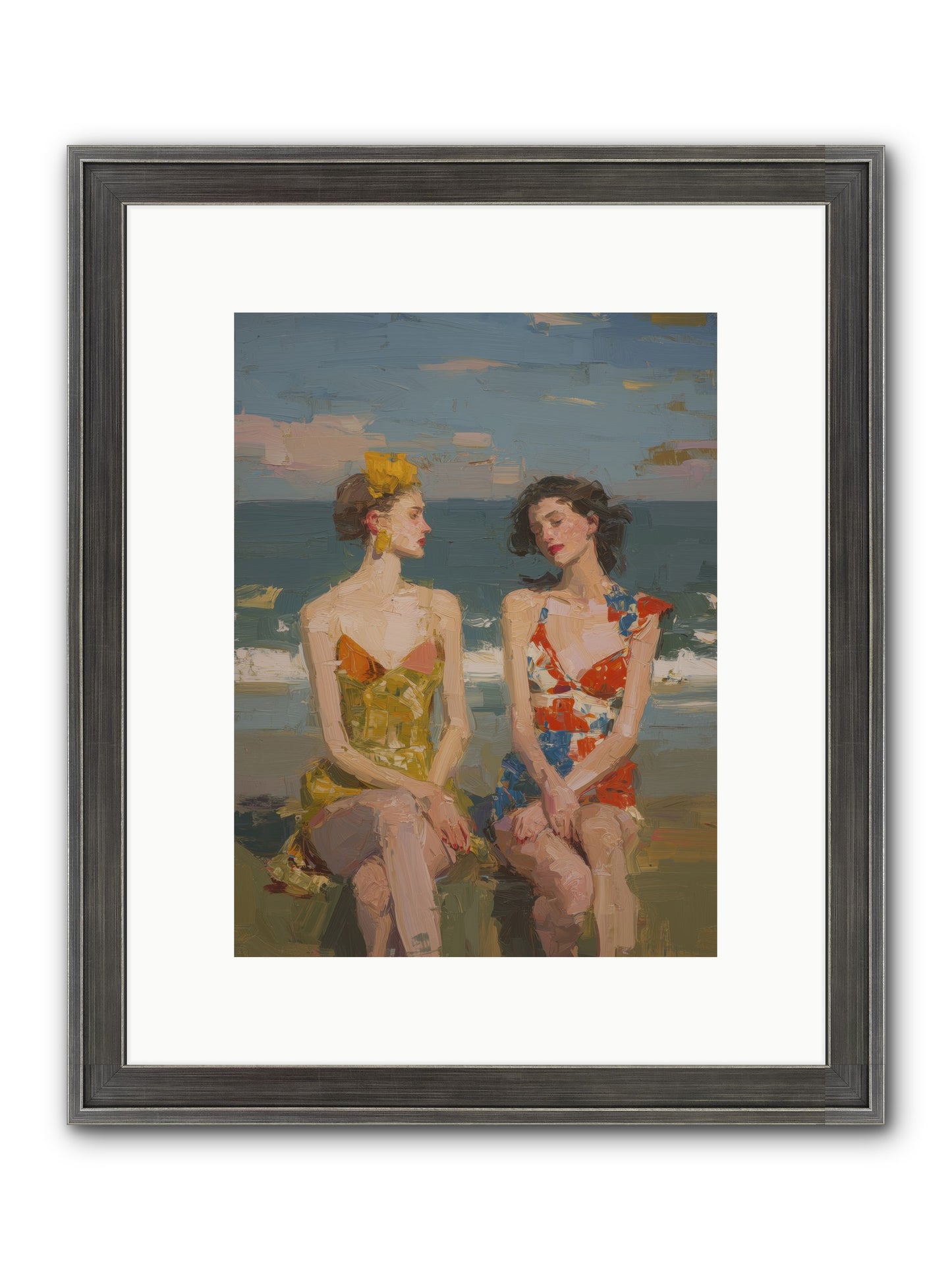 Seasons Of Gold Framed Print - Slimwoods Black/Silver 9x12