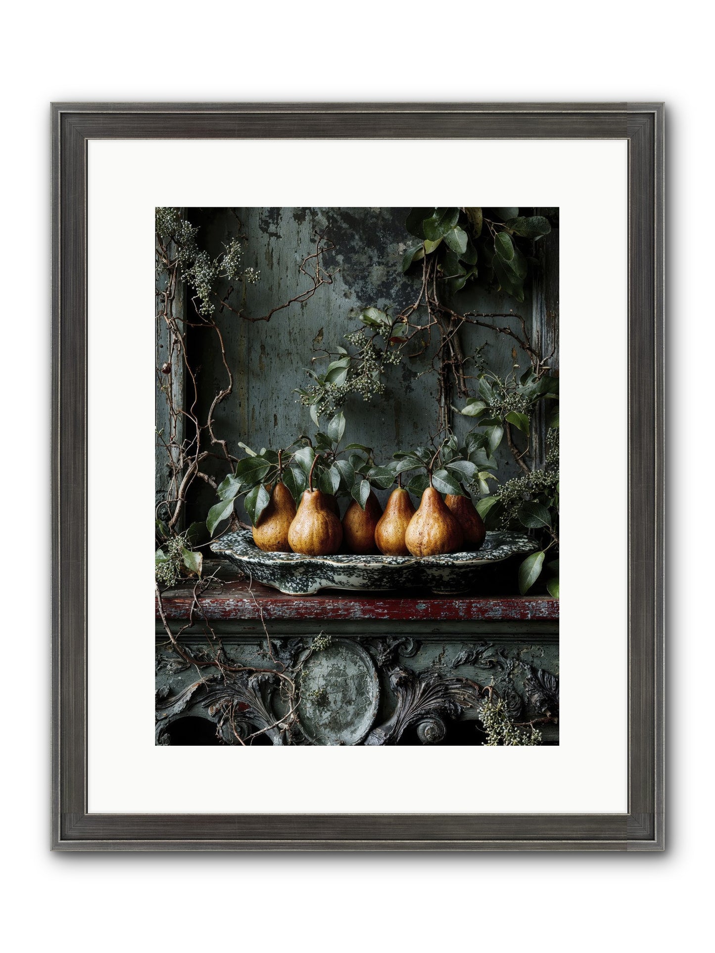 Seasons Write Poetry Framed Print - Slimwoods Black/Silver 12x16