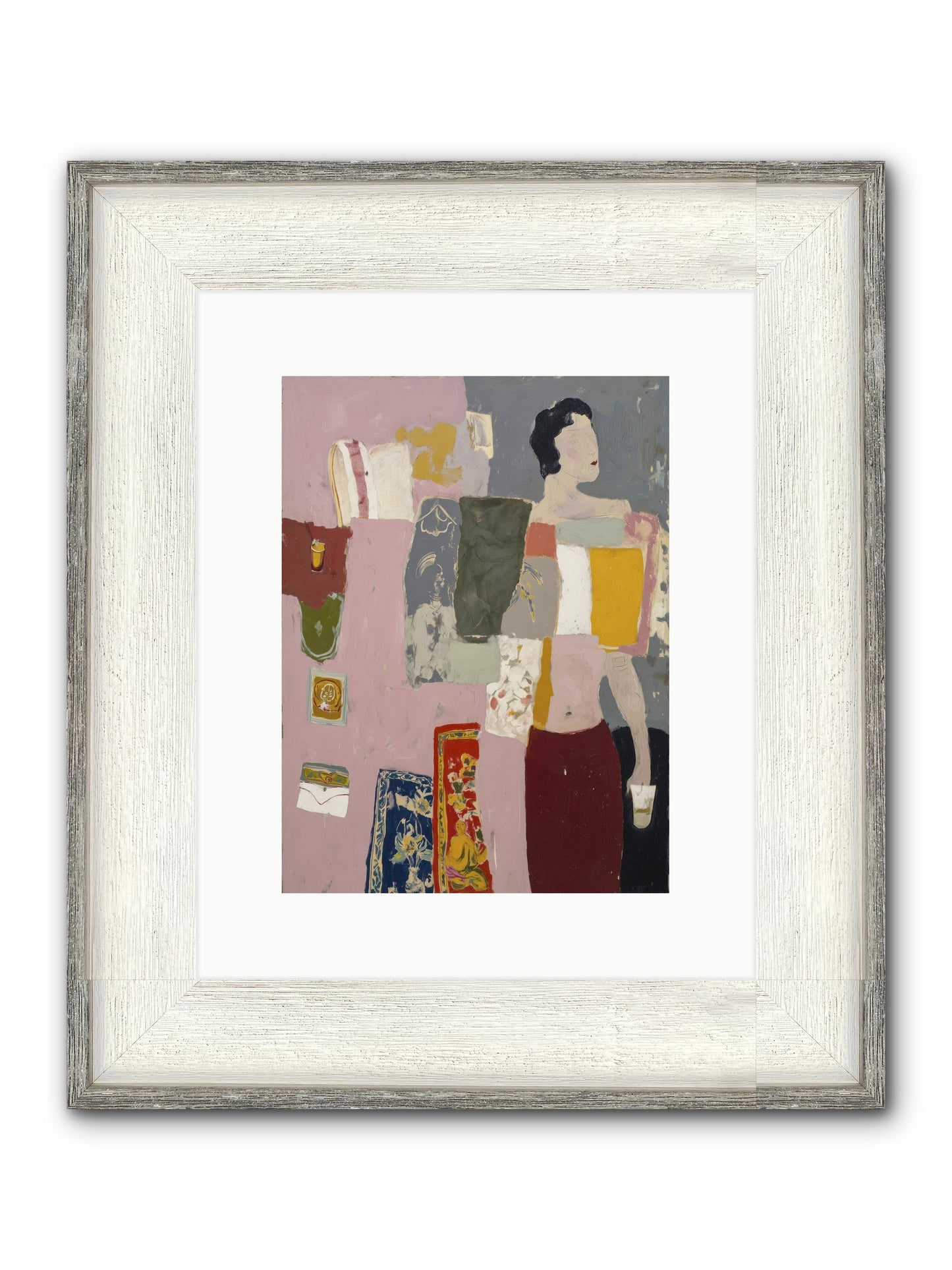 Secret Correspondence Framed Print - Driftwood White 9x12