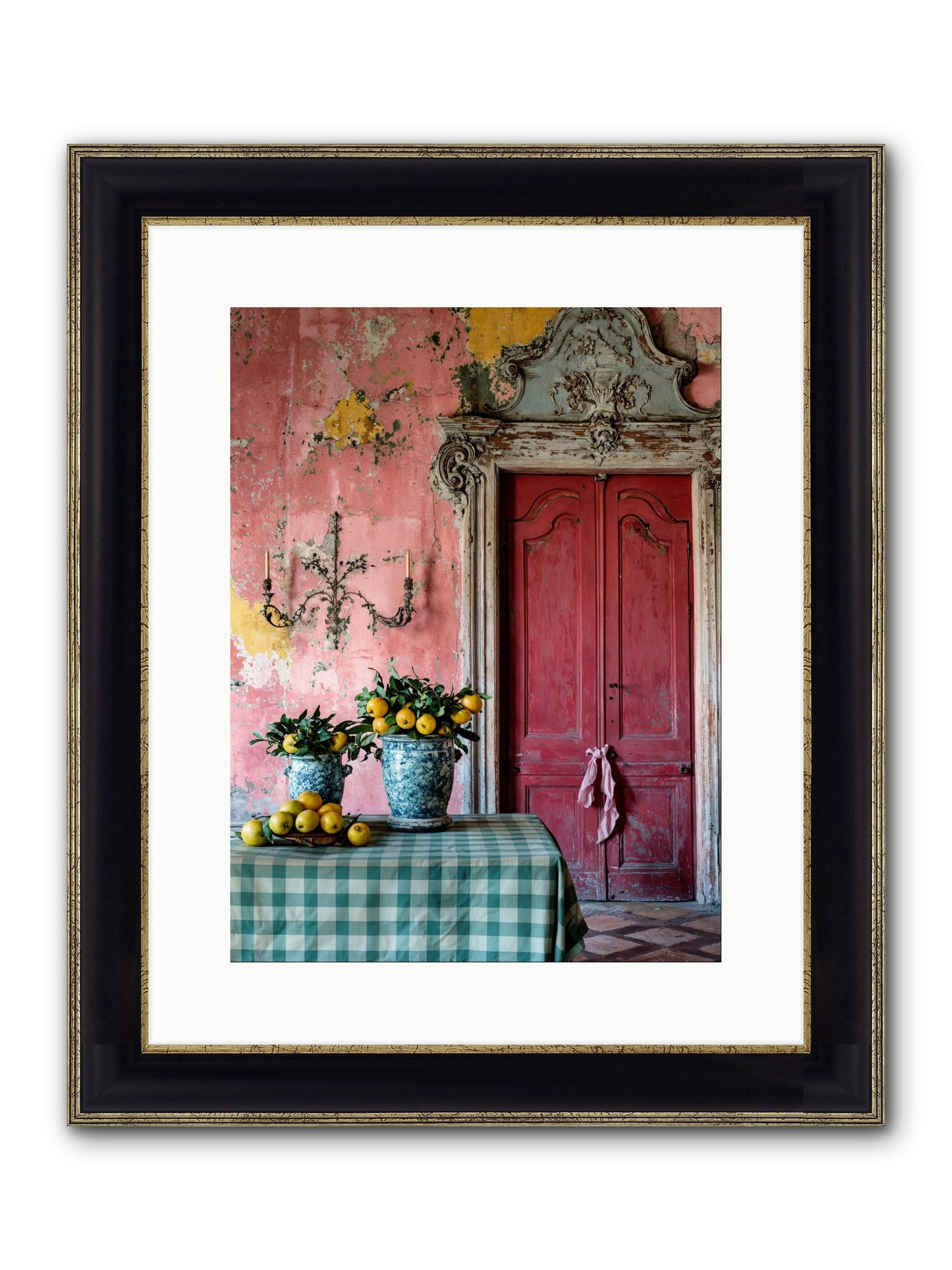 Secret Court Of Dreams Framed Print - Black & Gold 12x16
