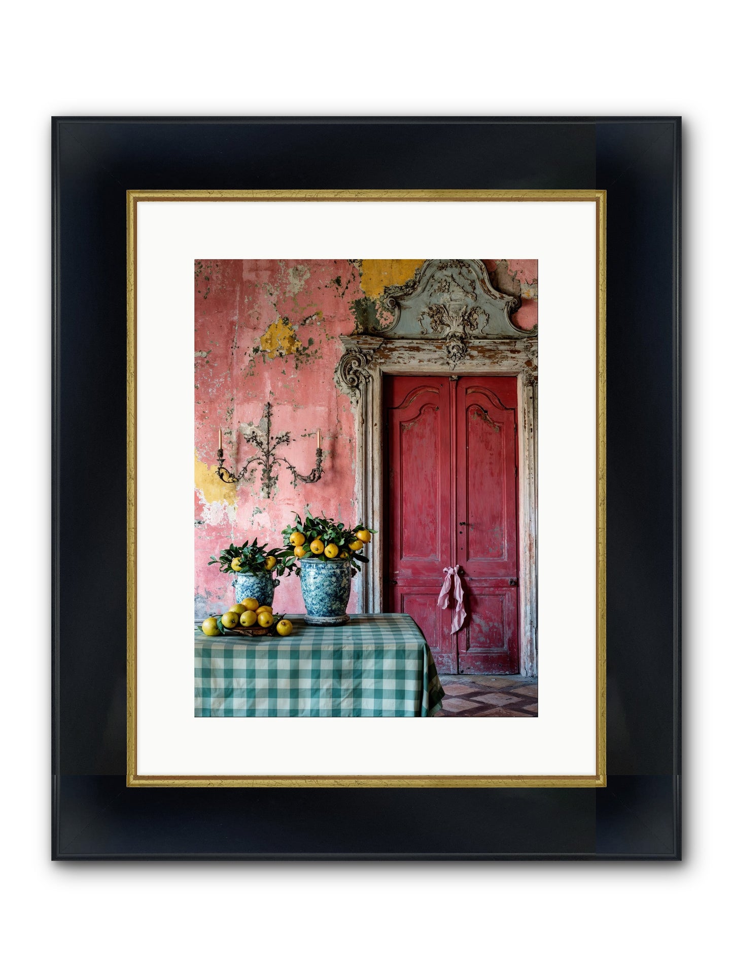 Secret Court Of Dreams Framed Print - Wide Black w/Gold 12x16