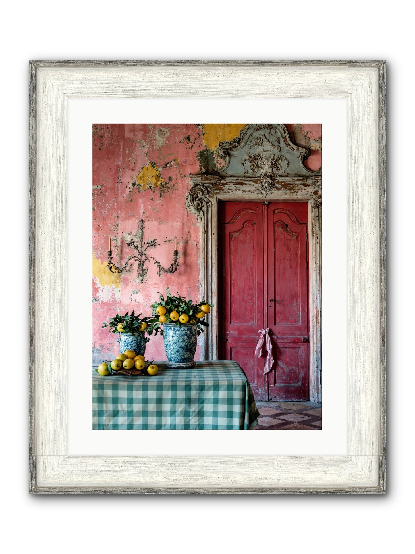 Secret Court Of Dreams Framed Print - Driftwood White 18x24