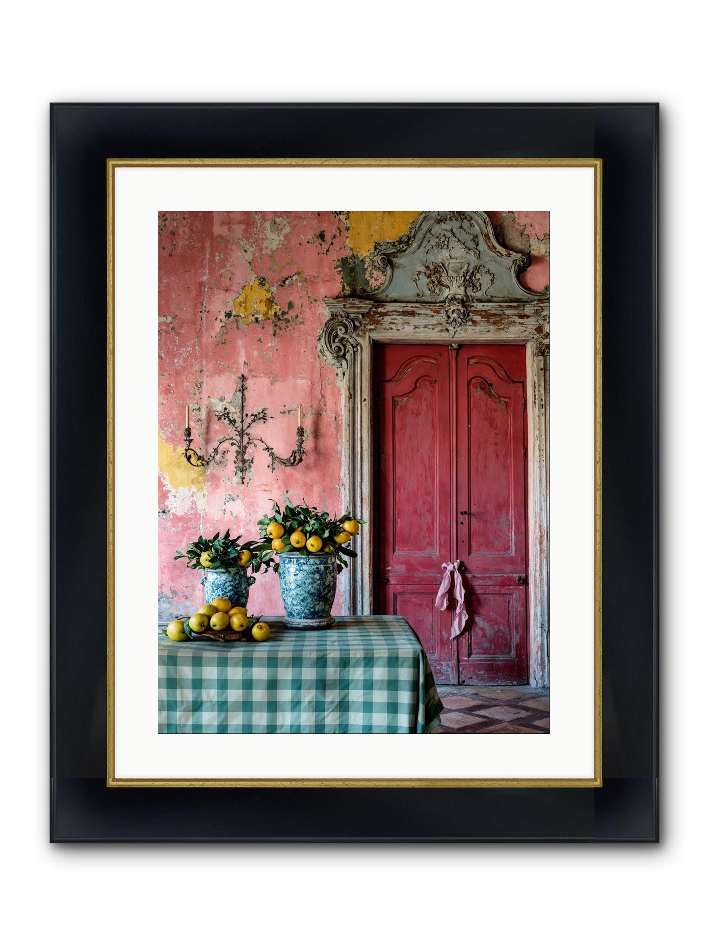 Secret Court Of Dreams Framed Print - Wide Black w/Gold 18x24