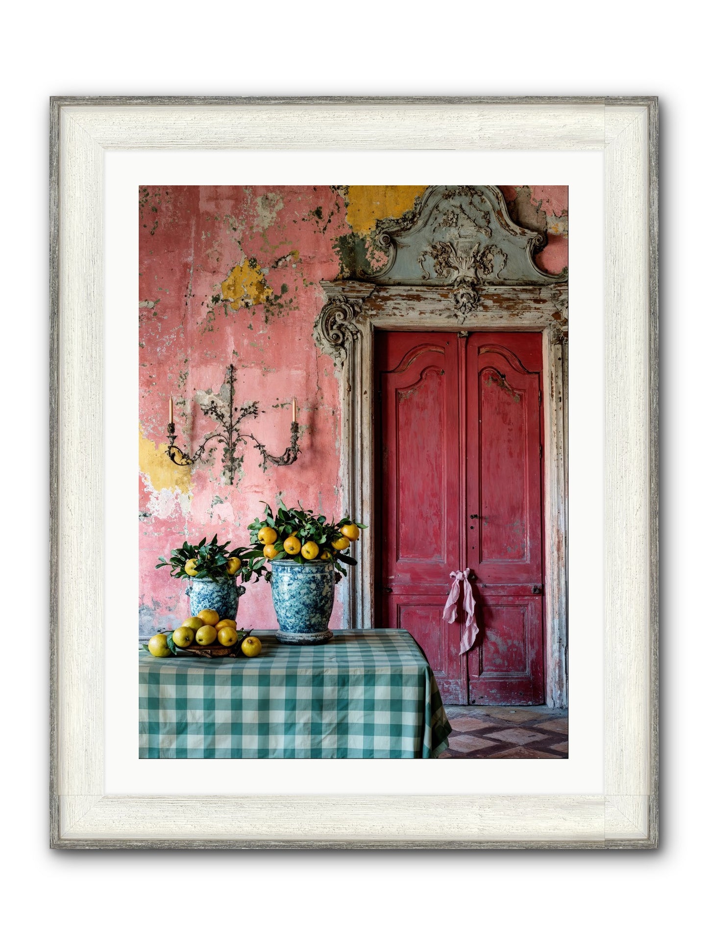 Secret Court Of Dreams Framed Print - Driftwood White 24x32