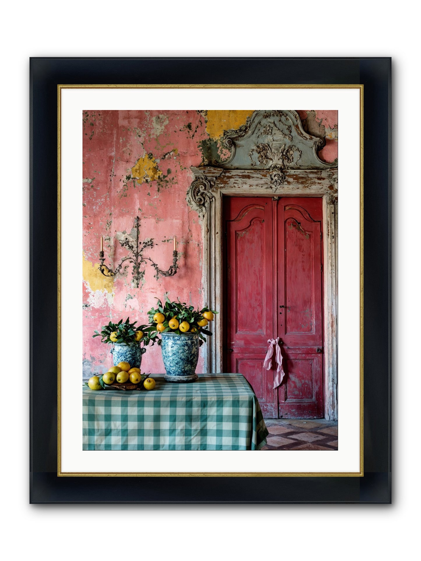 Secret Court Of Dreams Framed Print - Wide Black w/Gold 24x32
