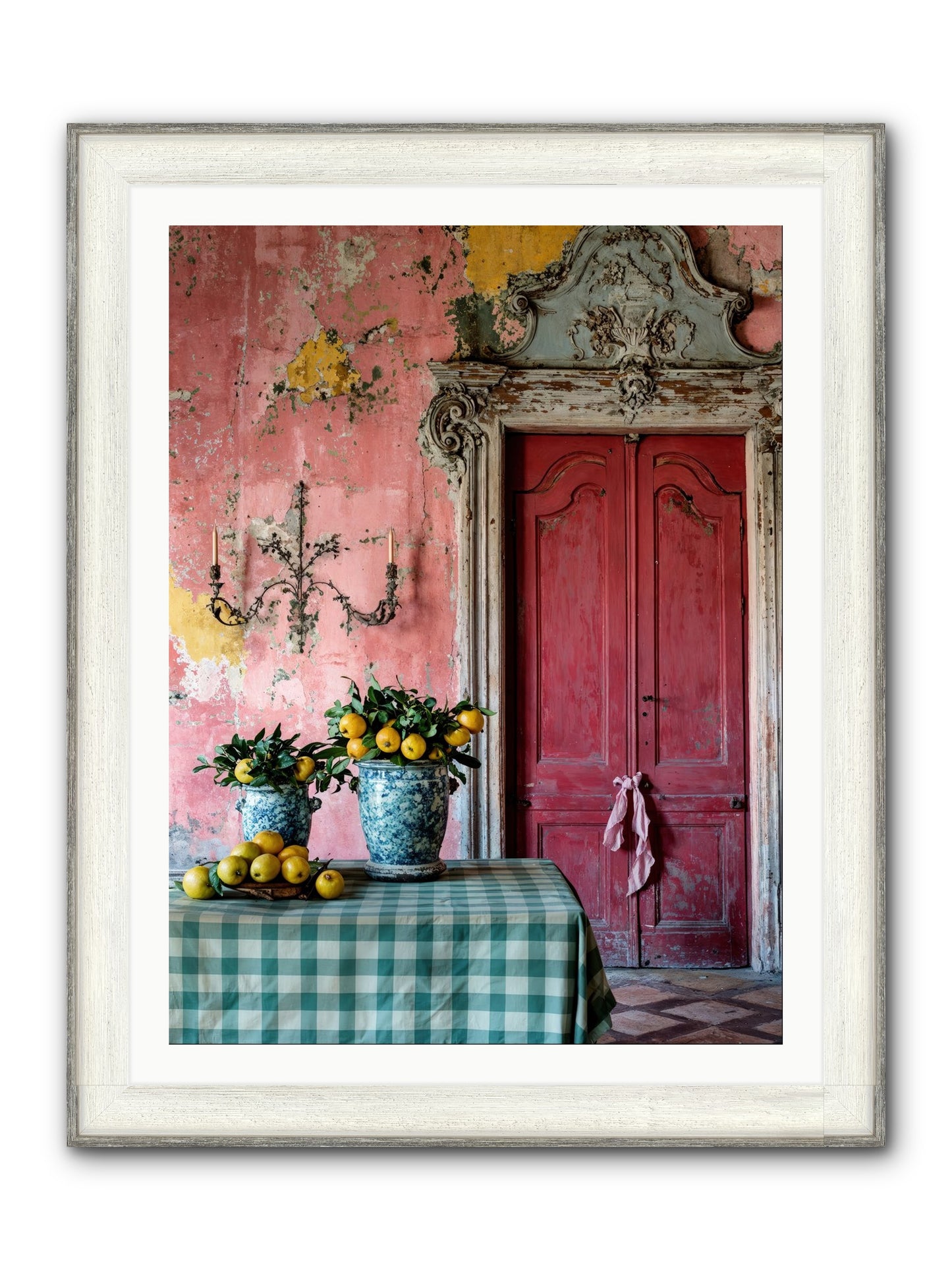 Secret Court Of Dreams Framed Print - Driftwood White 30x40