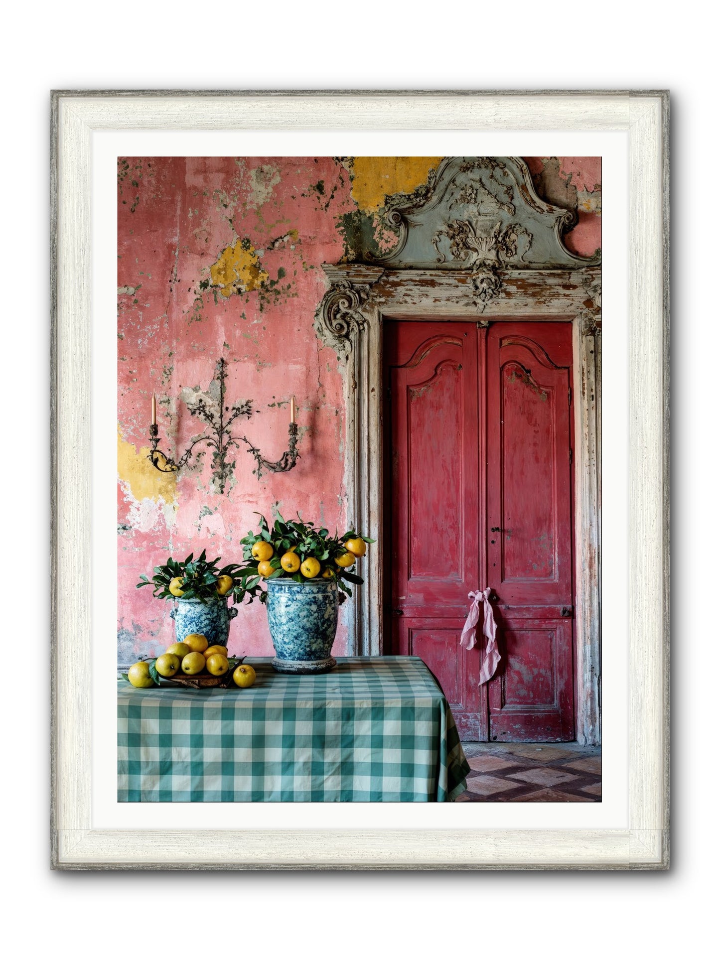 Secret Court Of Dreams Framed Print - Driftwood White 36x48