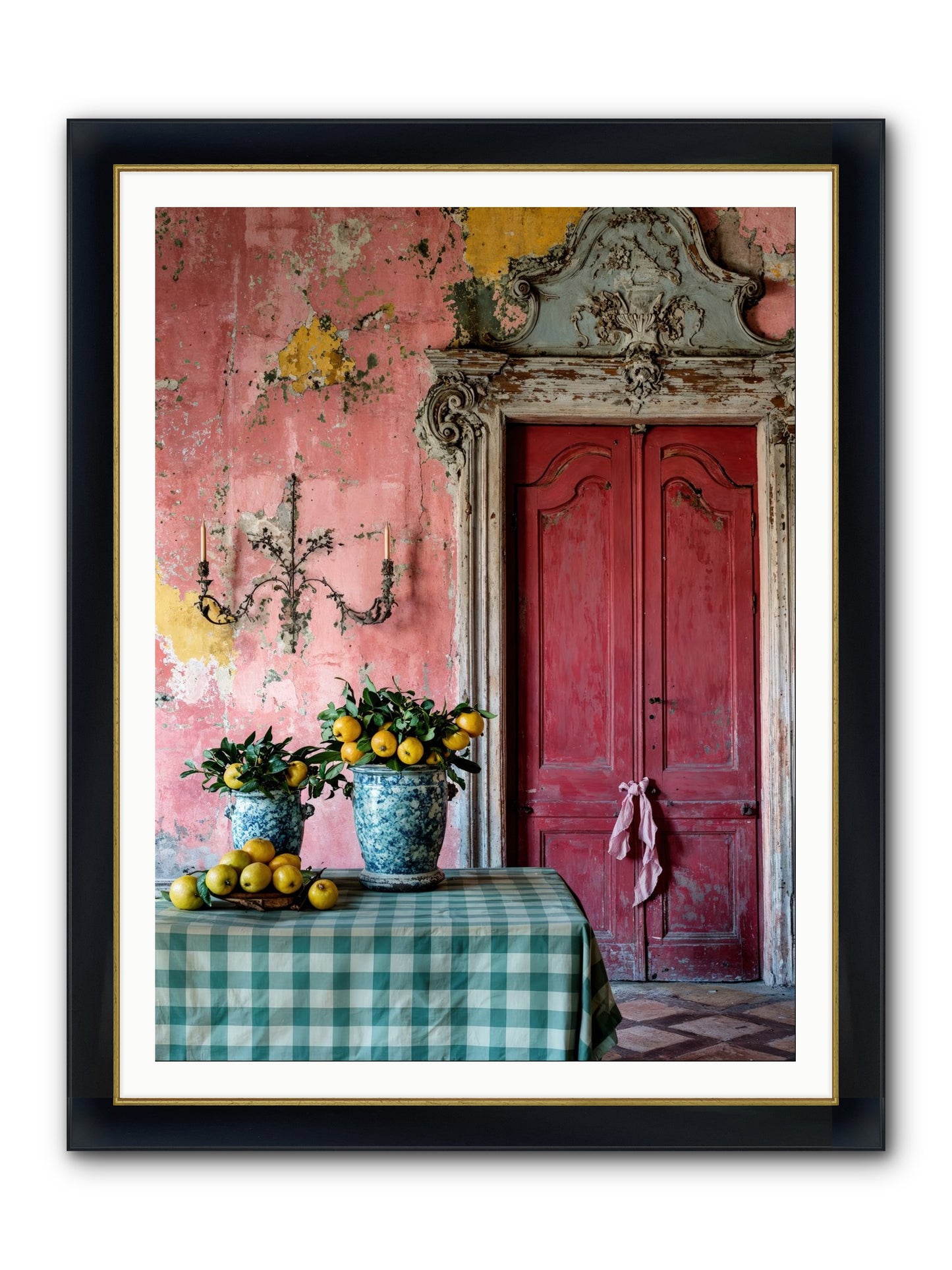 Secret Court Of Dreams Framed Print - Wide Black w/Gold 36x48