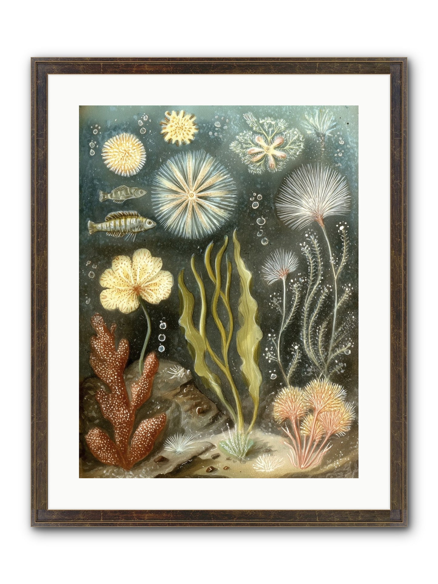Secret Garden Framed Print - Slimwoods Black/Gold 18x24