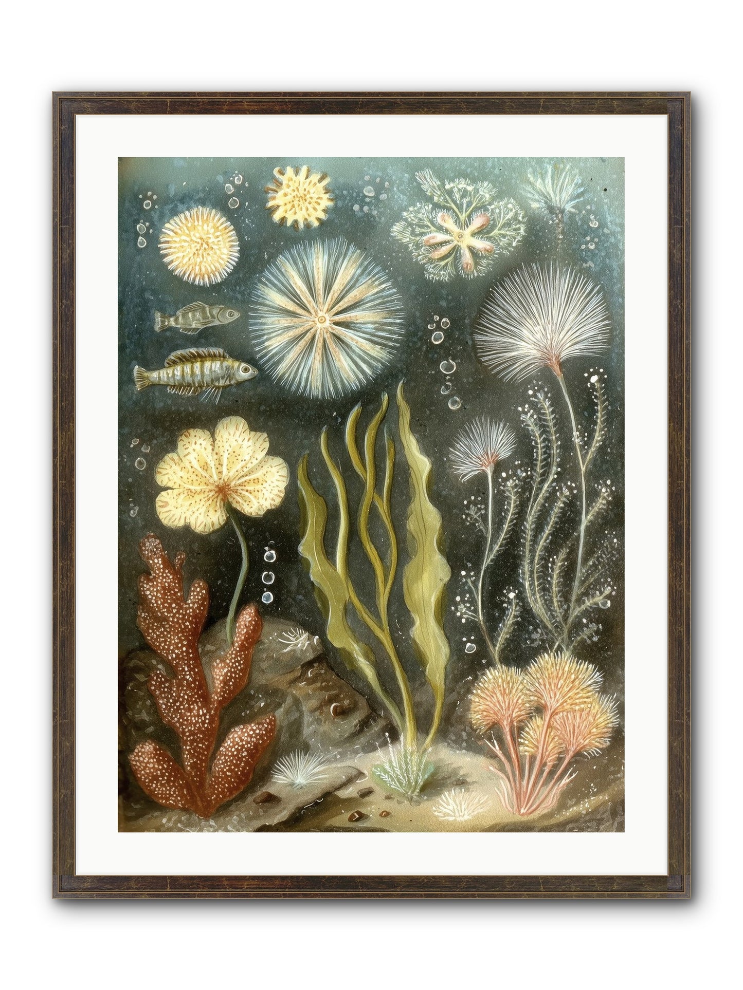 Secret Garden Framed Print - Slimwoods Black/Gold 24x32