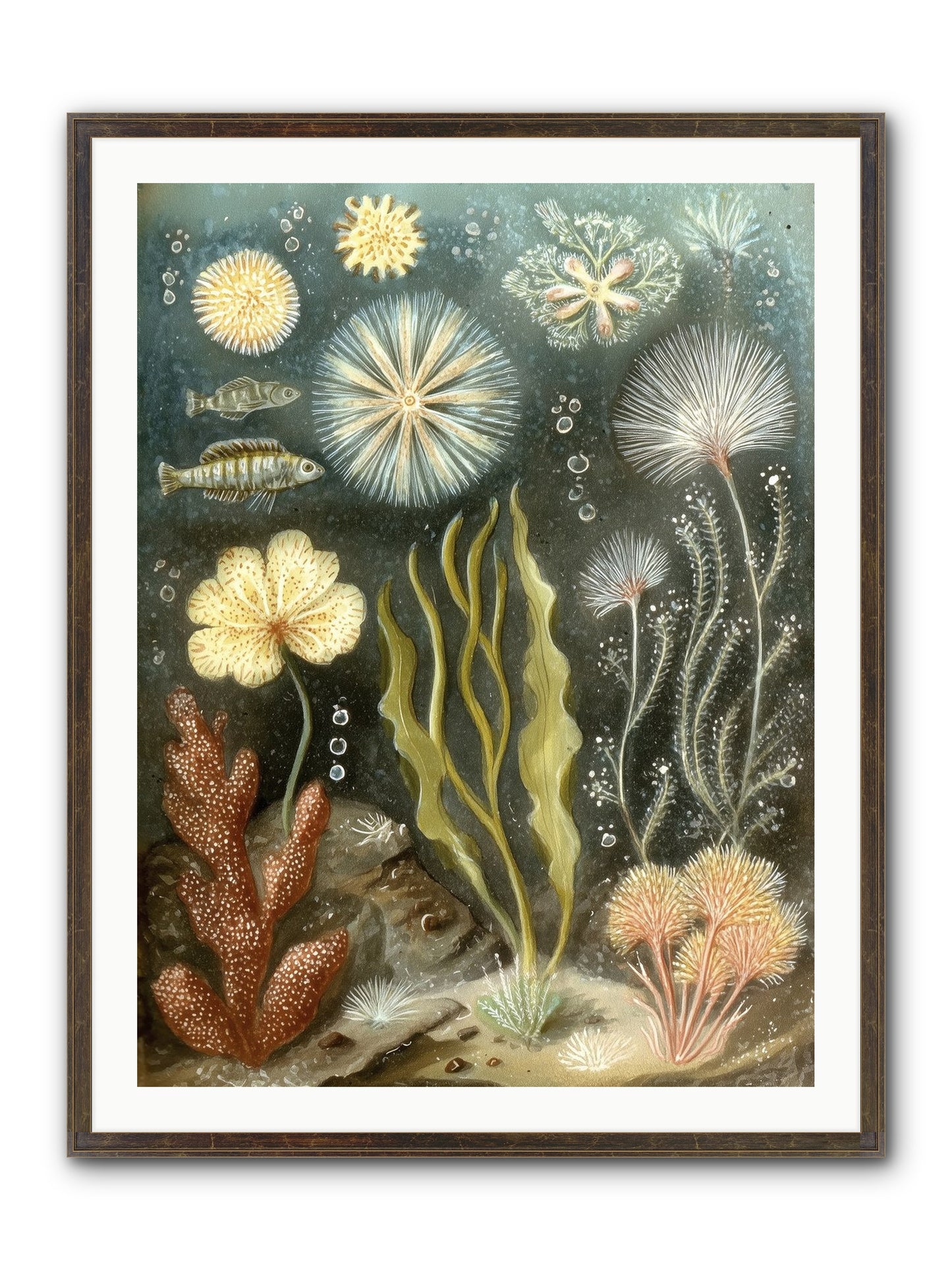 Secret Garden Framed Print - Slimwoods Black/Gold 30x40