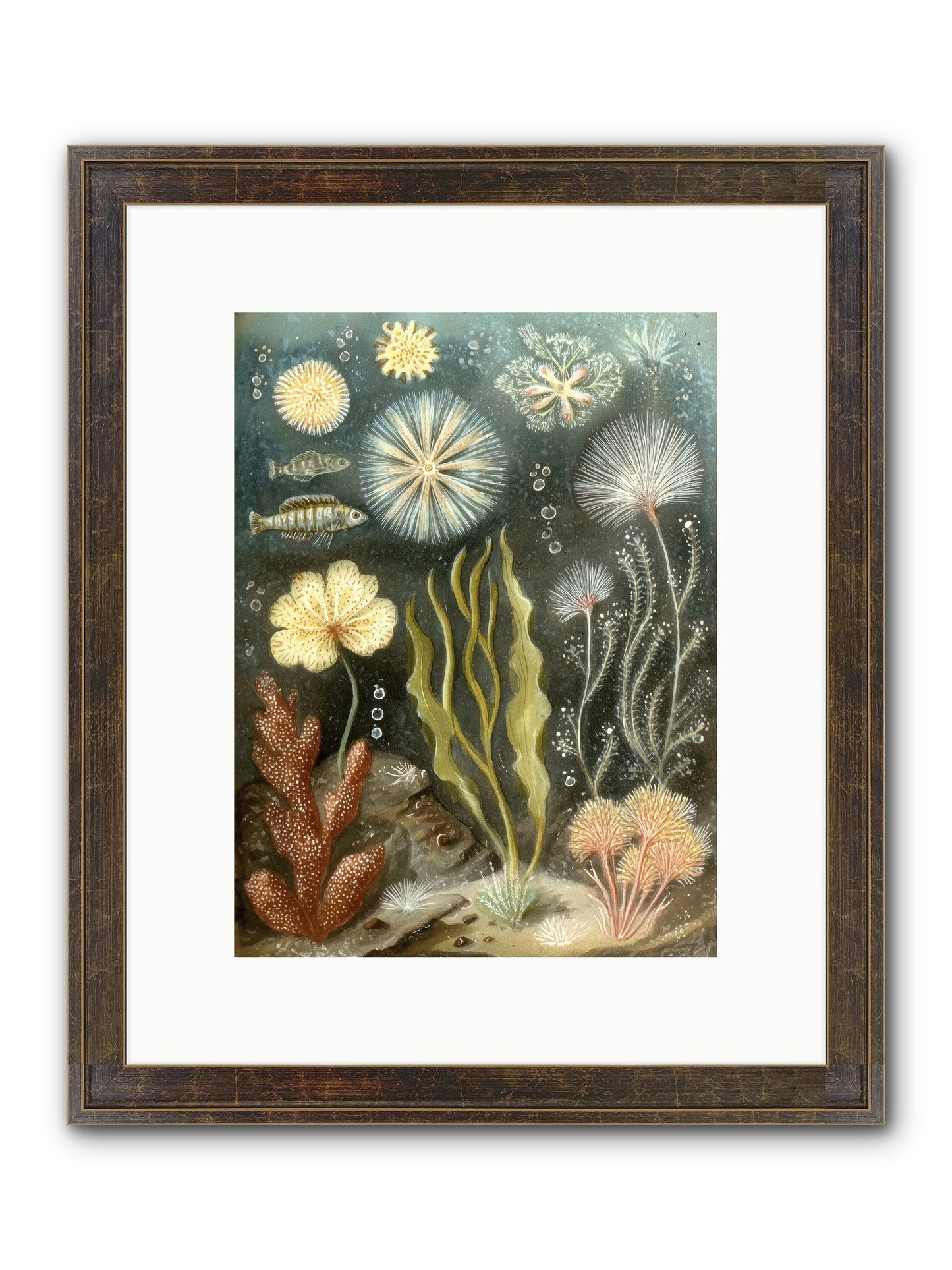 Secret Garden Framed Print - Slimwoods Black/Gold 9x12