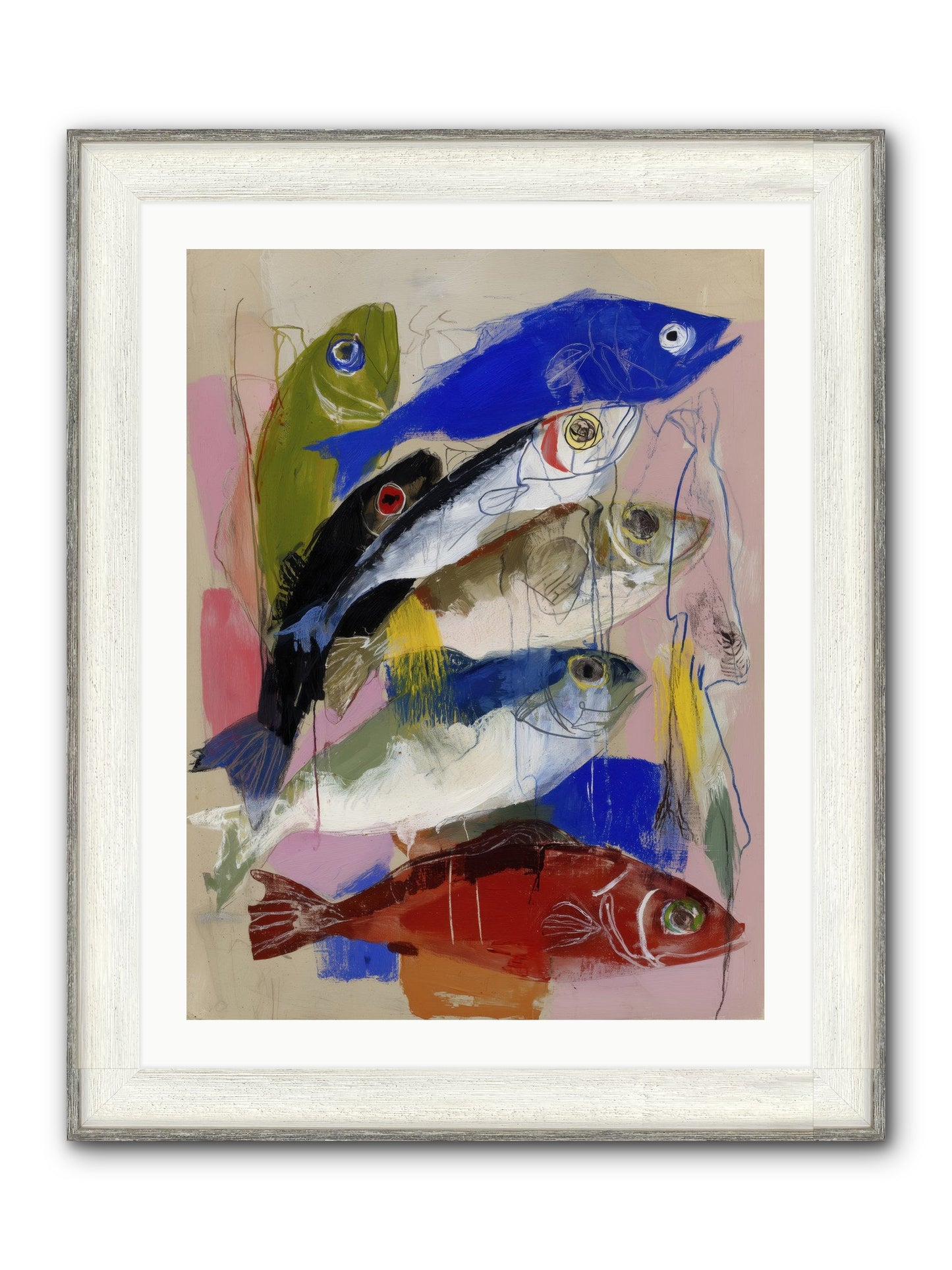 Secret Language Framed Print - Driftwood White 24x32