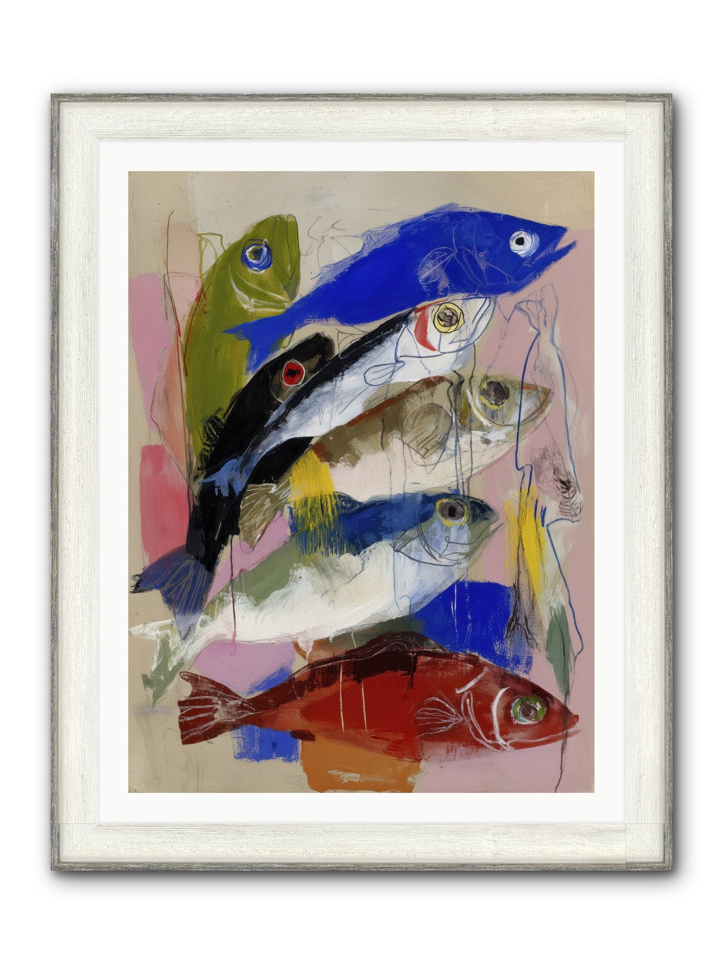 Secret Language Framed Print - Driftwood White 30x40