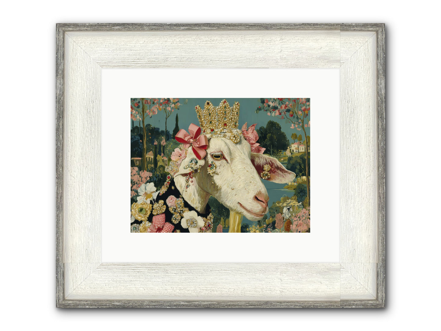 Secret Notes Framed Print - Driftwood White 12x9