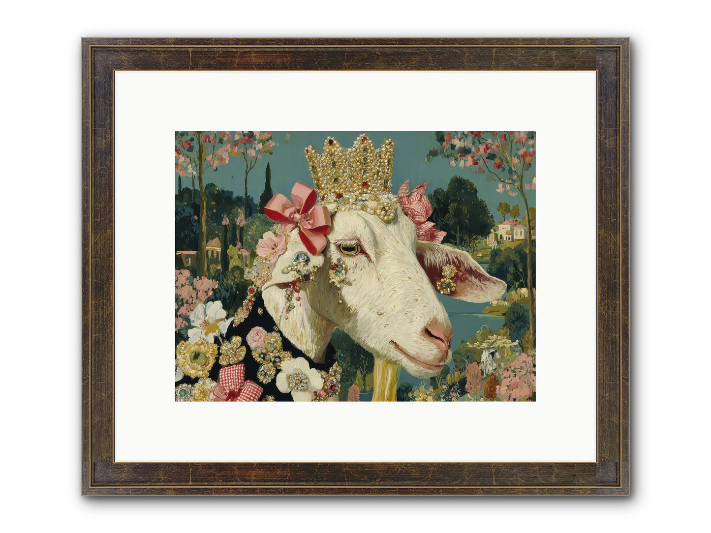 Secret Notes Framed Print - Slimwoods Black/Gold 12x9