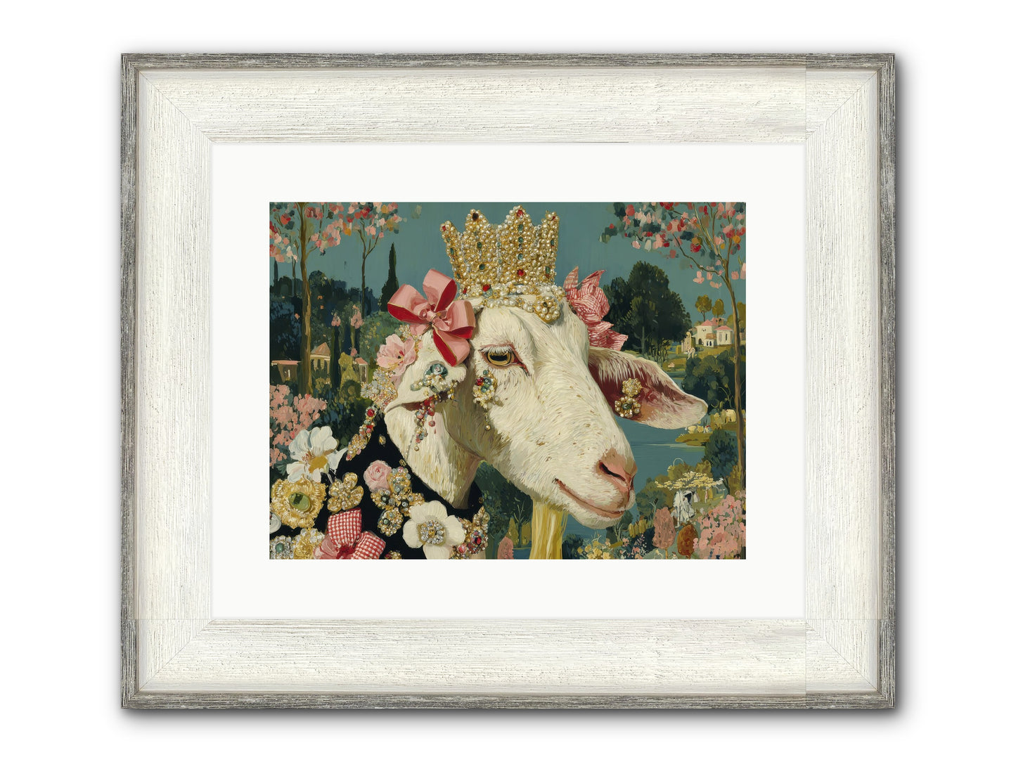 Secret Notes Framed Print - Driftwood White 16x12
