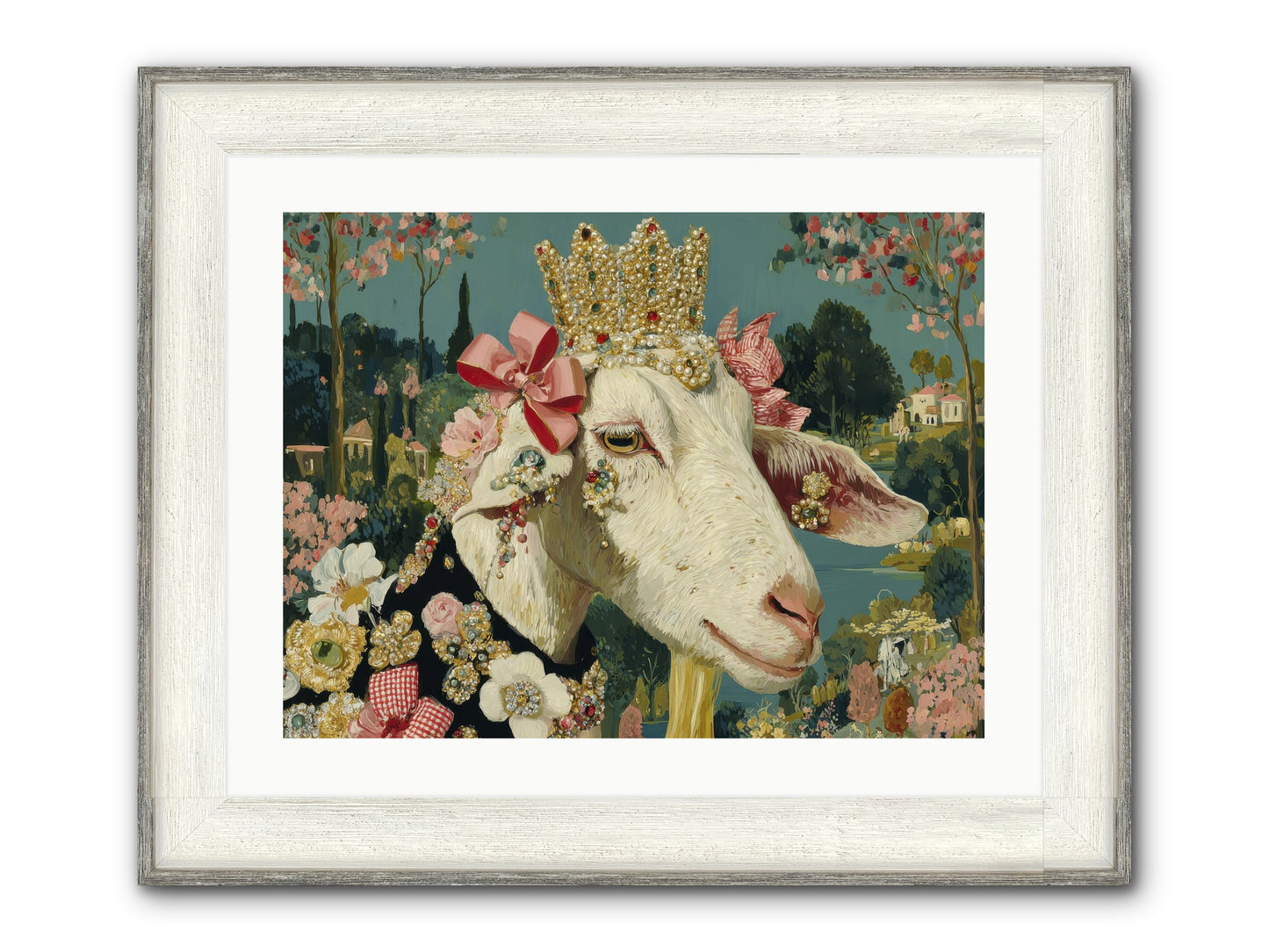 Secret Notes Framed Print - Driftwood White 24x18