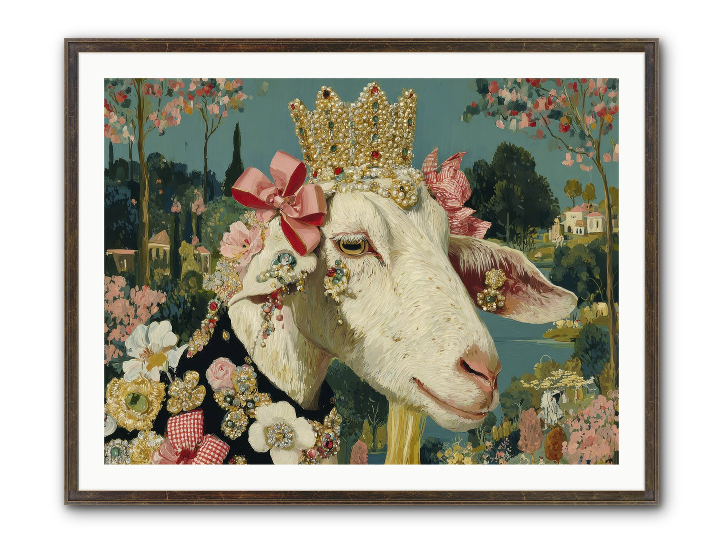 Secret Notes Framed Print - Slimwoods Black/Gold 40x30