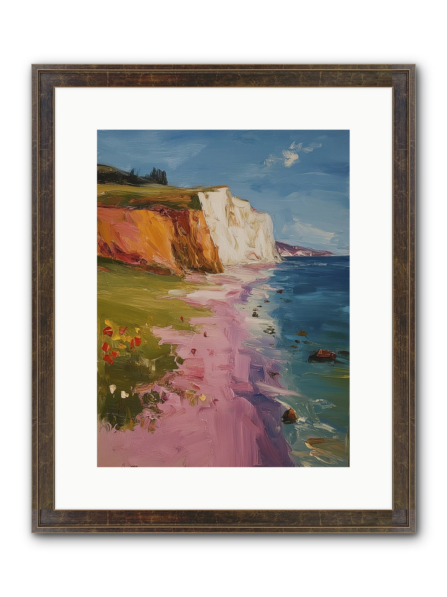 Secret Sanctuary Framed Print - Slimwoods Black/Gold 12x16
