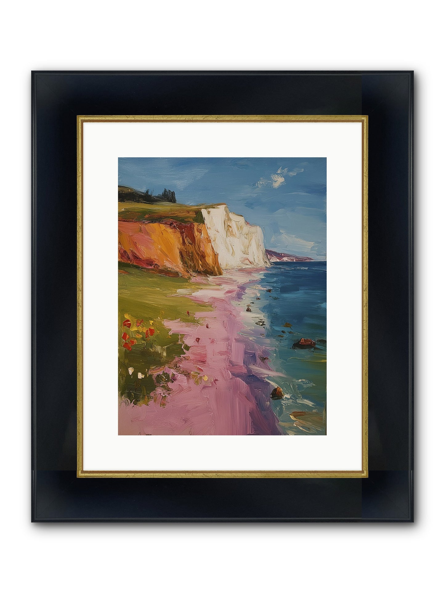 Secret Sanctuary Framed Print - Wide Black w/Gold 12x16