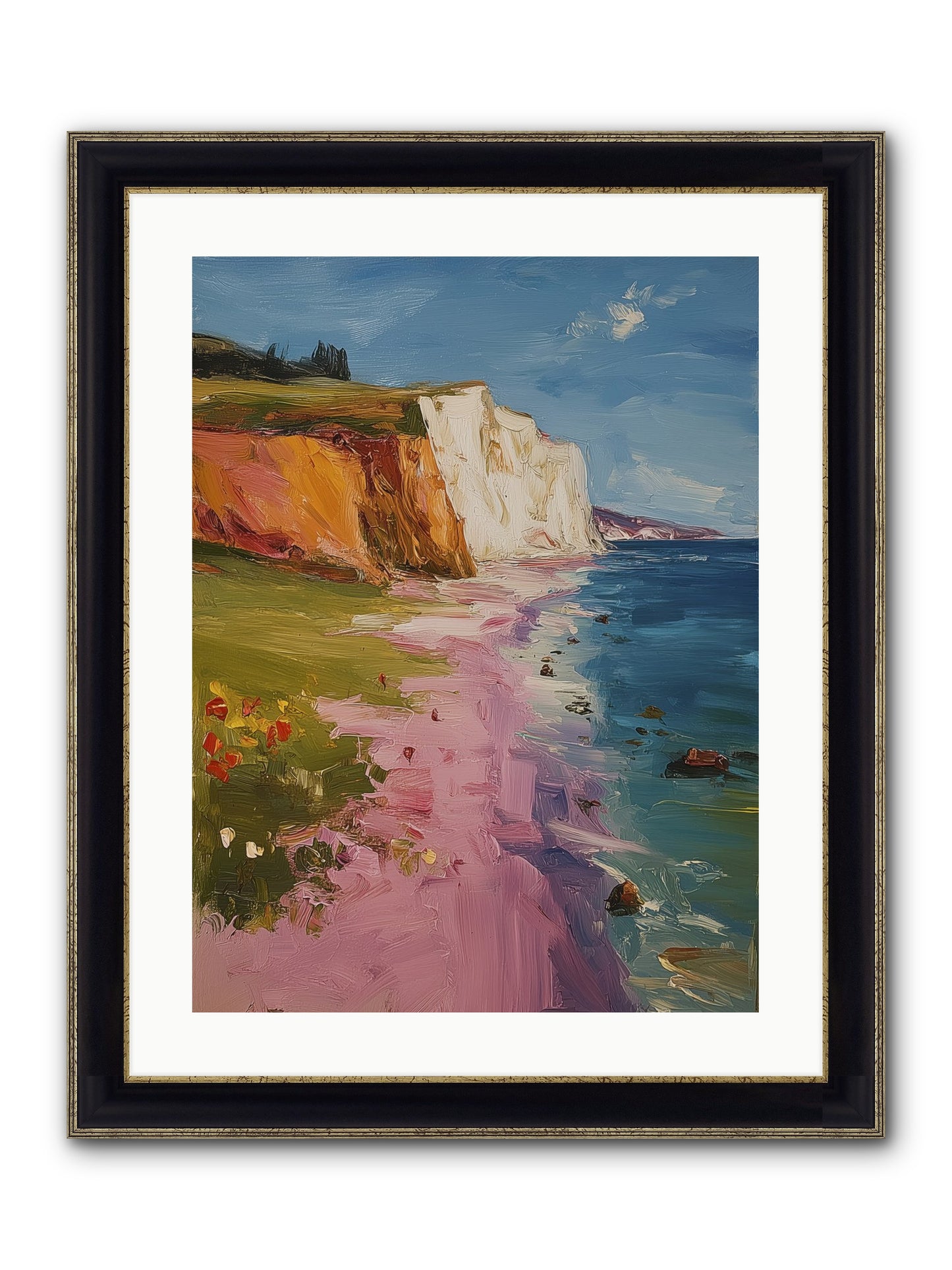 Secret Sanctuary Framed Print - Black & Gold 18x24