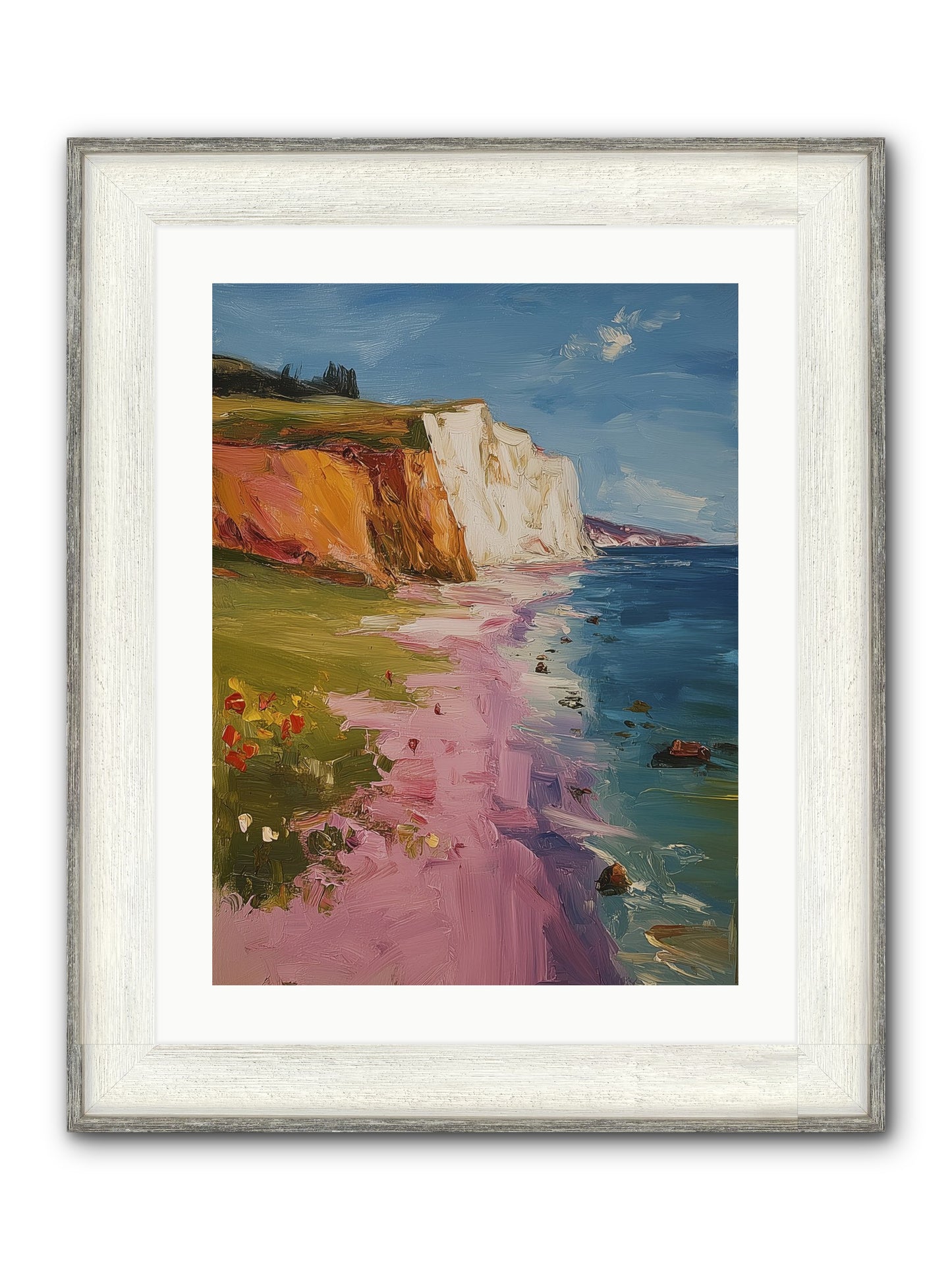 Secret Sanctuary Framed Print - Driftwood White 18x24