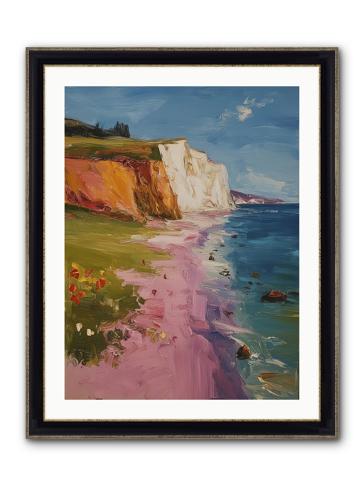 Secret Sanctuary Framed Print - Black & Gold 24x32