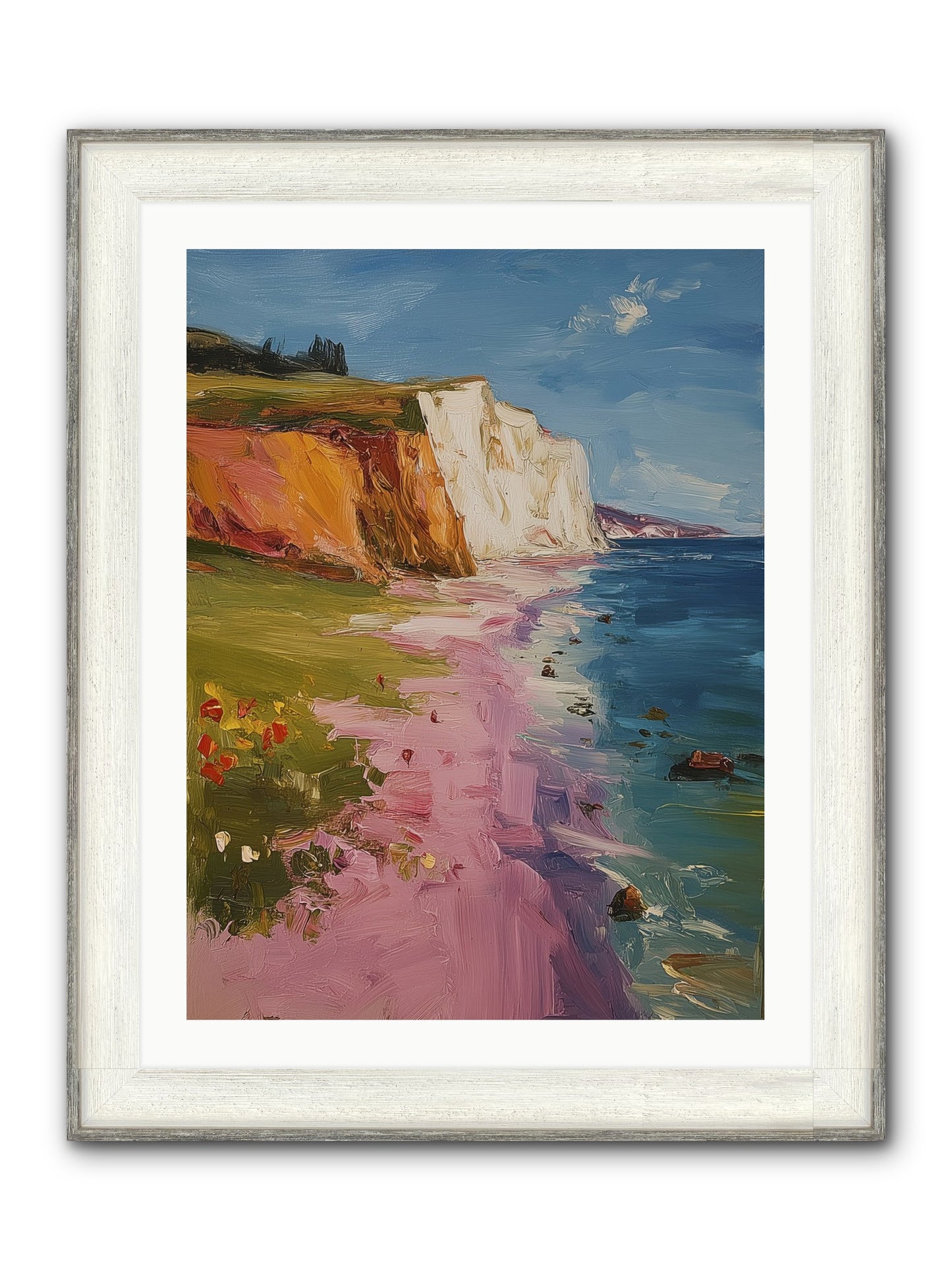 Secret Sanctuary Framed Print - Driftwood White 24x32