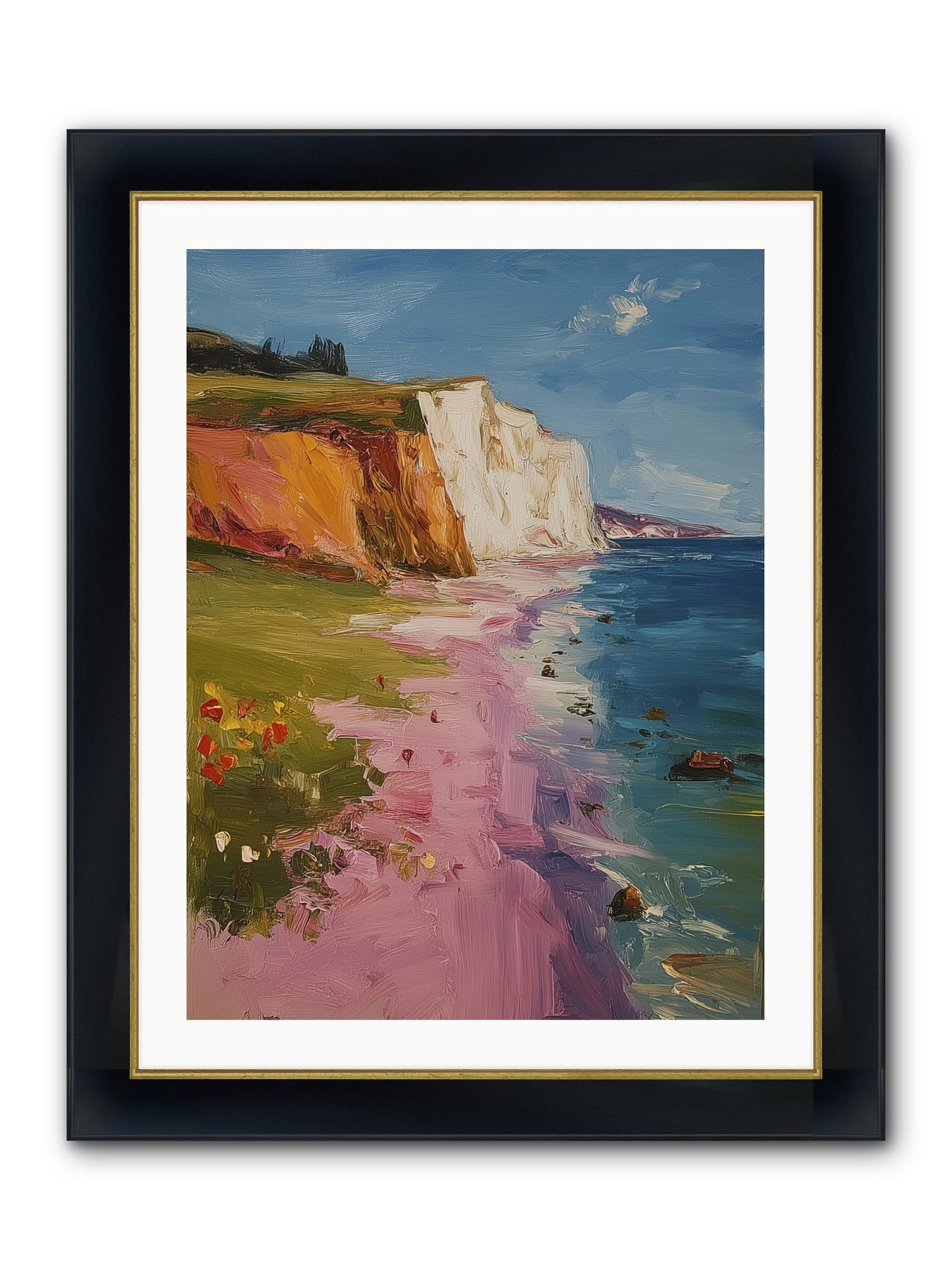 Secret Sanctuary Framed Print - Wide Black w/Gold 24x32