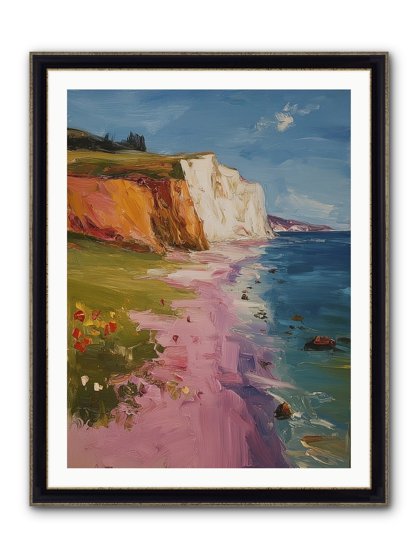 Secret Sanctuary Framed Print - Black & Gold 30x40